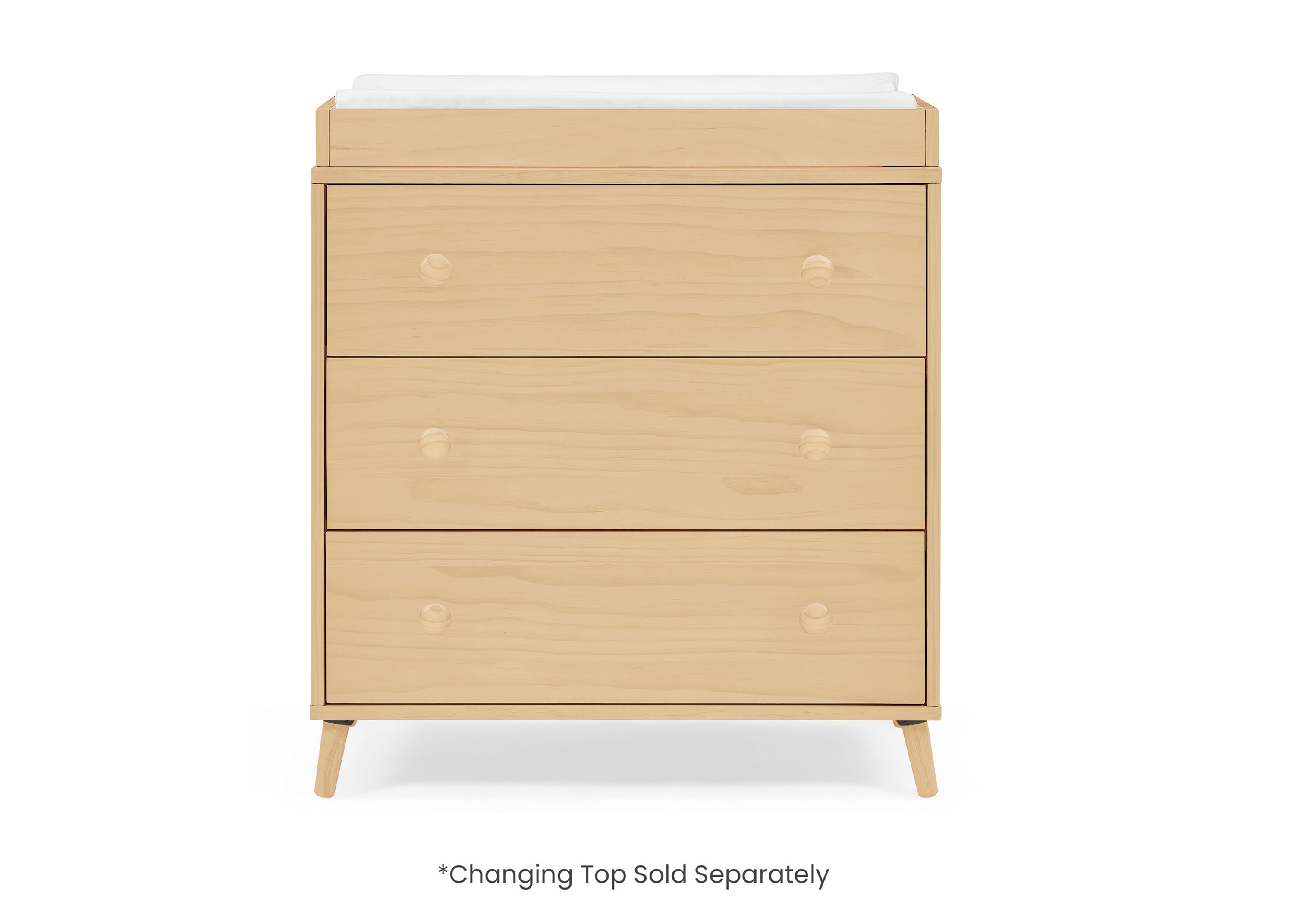 Jordan 3-Drawer Dresser with Interlocking Drawers - Sturdy Bedroom Storage Furniture for Clothes & Accessories | Perfect for Master Bedroom, Guest Room or Dorm Organization
