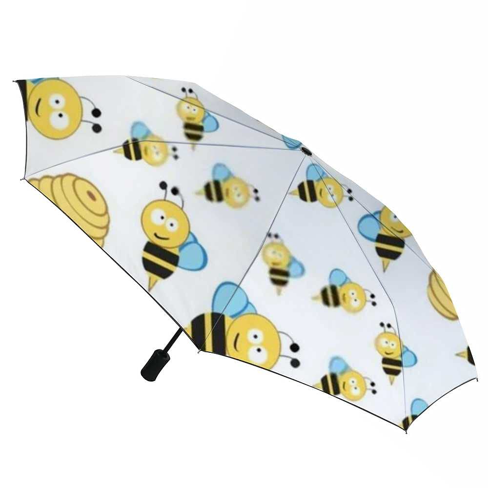 Windproof Travel Umbrella - Compact Folding Auto Open/Close Rain Umbrella for Men & Women - Lightweight Golf Umbrella with Translucent Design - Perfect for Commuting, Travel & Outdoor Activities
