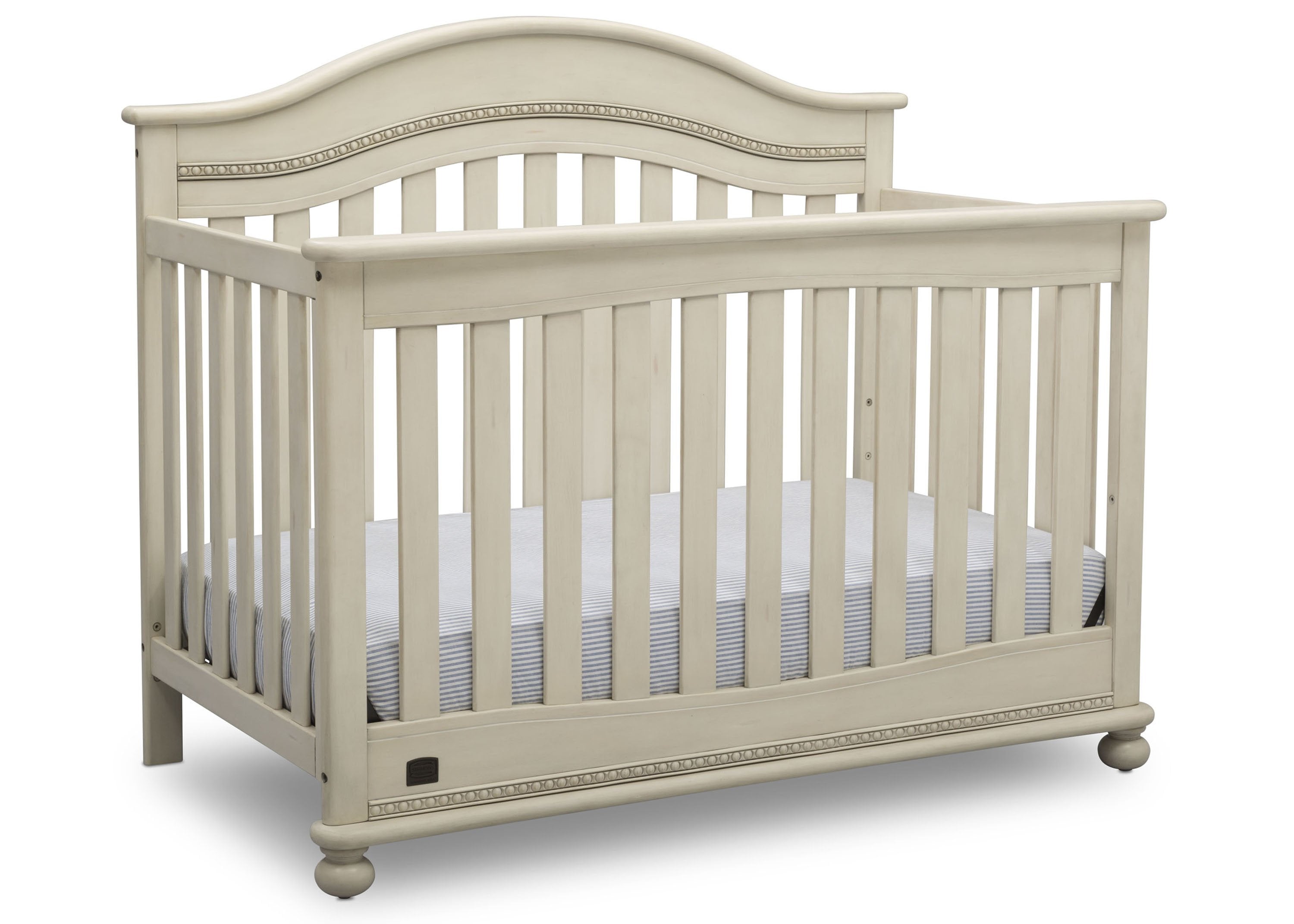 Bristol 4-in-1 Convertible Baby Crib - Toddler Bed, Daybed & Full-Size Bed Frame - Safe Nursery Furniture for Newborns & Kids - Perfect for Bedrooms, Daycare & Guest Rooms