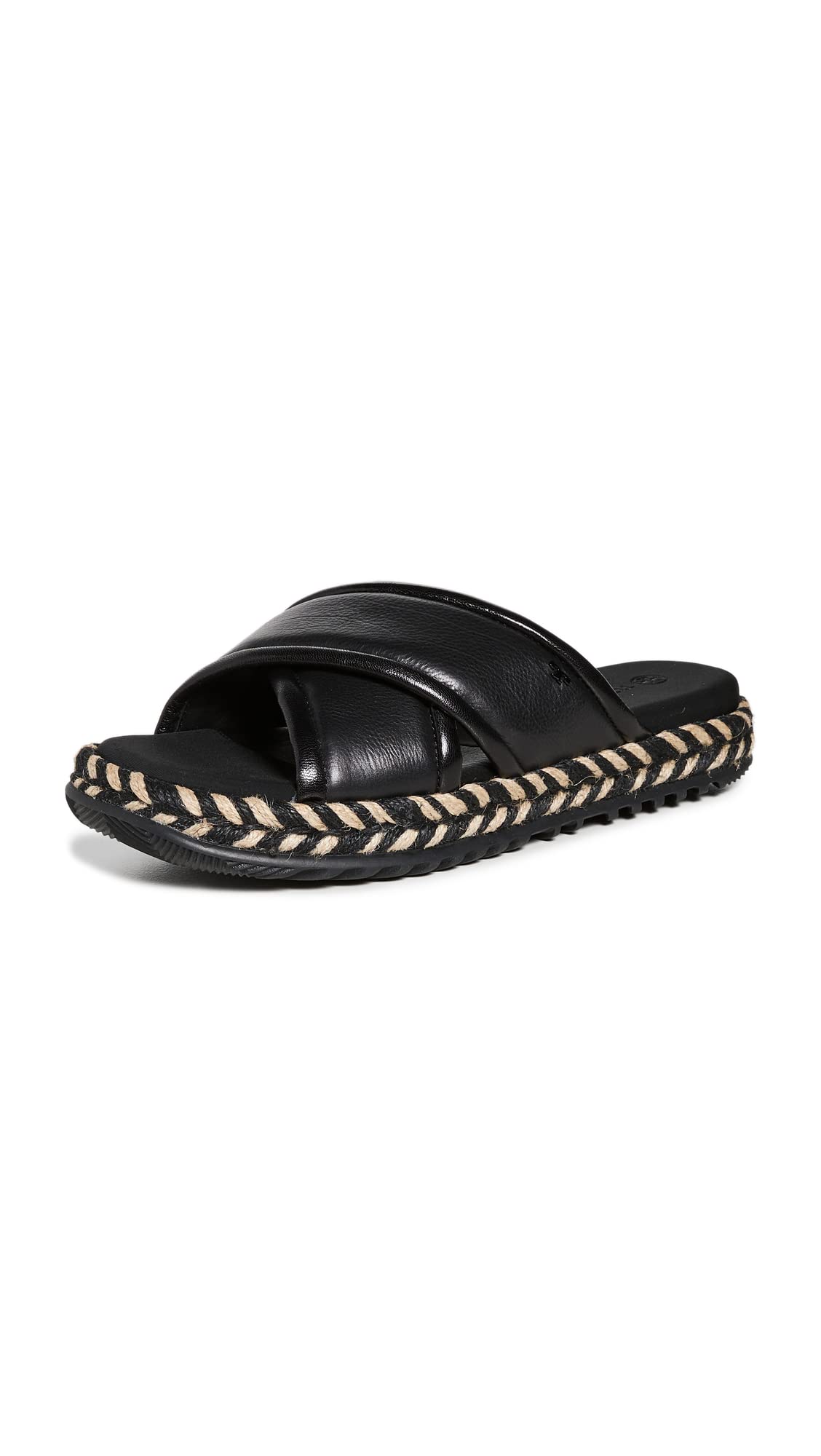 Tory Burch Women's Cross Espadrille Slides - Comfortable Summer Sandals for Beach, Pool & Casual Outings