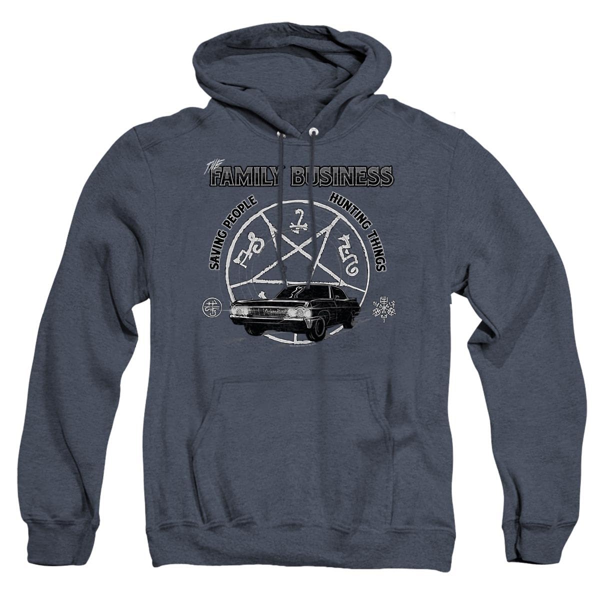 Supernatural Saving People Hunting Hoodie - Unisex Pullover Heather Sweatshirt for Fans | Casual Wear & Cosplay