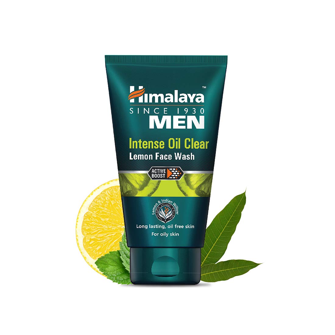 Himalaya Men Pimple Clear Neem Face Wash & Intense Oil Clear Lemon Face Wash 100ml - Acne Treatment & Oil Control for Men - Daily Skincare Routine for Clear & Healthy Skin