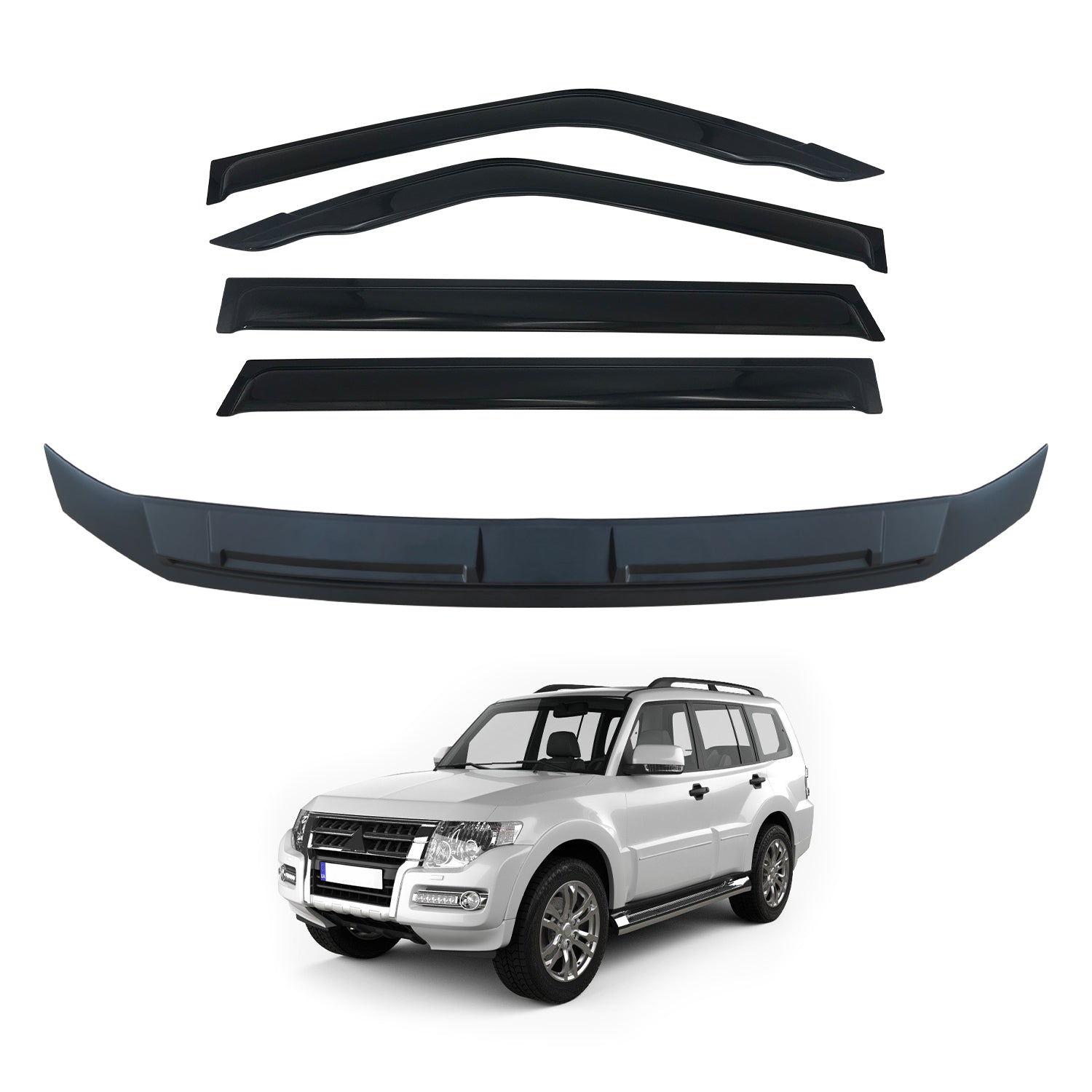 Premium Car Hood & Bonnet Protector for Mitsubishi Pajero 2007-2020 - Durable Weather Shield Against Rain, Snow & UV Rays - Perfect for Off-Road Adventures & Daily Commute