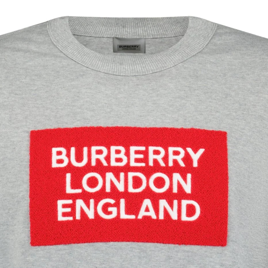 Burberry Fawson Applique Logo Sweatshirt - Women's Luxury Cotton Pullover Hoodie for Casual Wear & Street Style Fashion