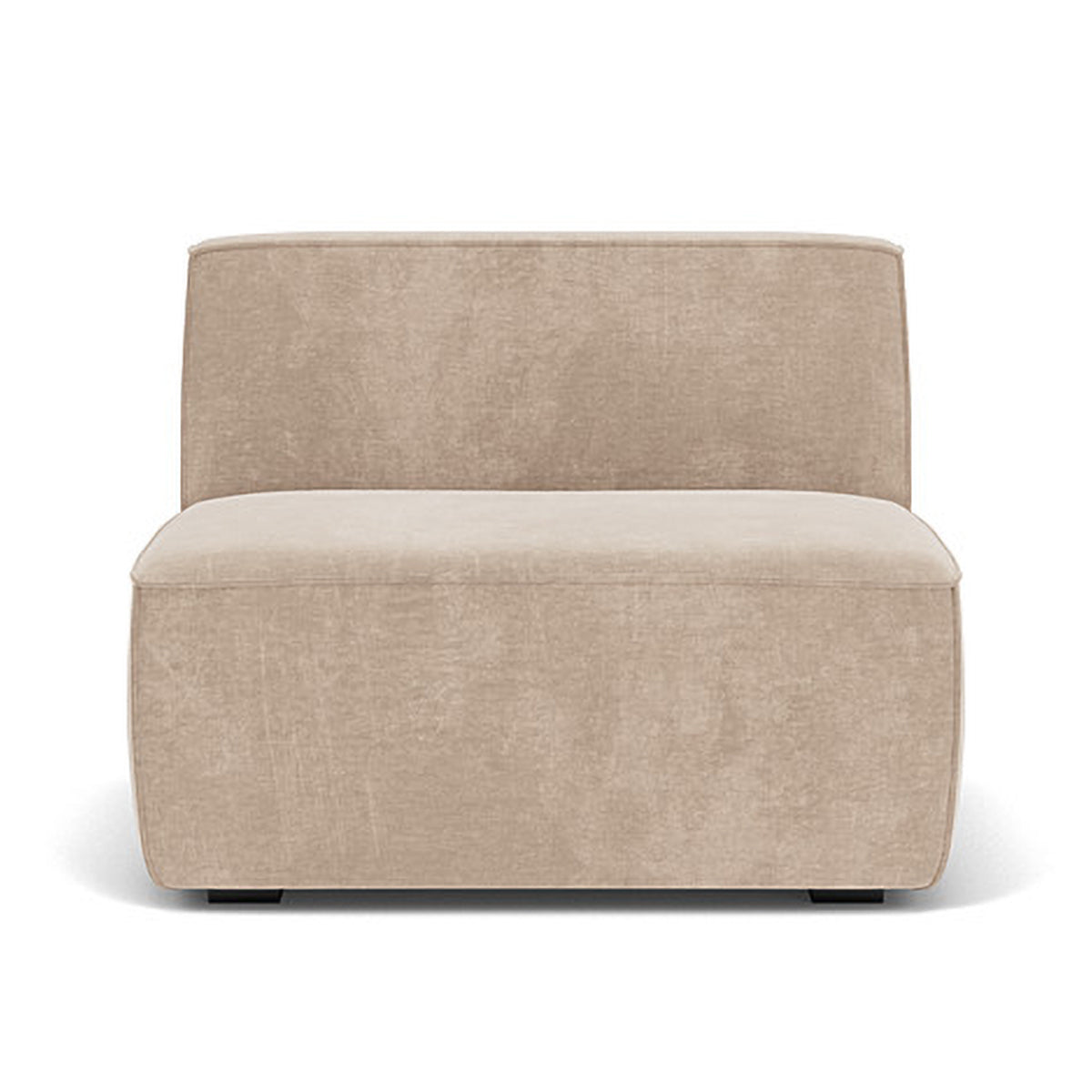 Modern Dane Fabric 1-Seater Modular Armless Sofa - Perfect for Small Spaces, Apartments & Contemporary Living Rooms