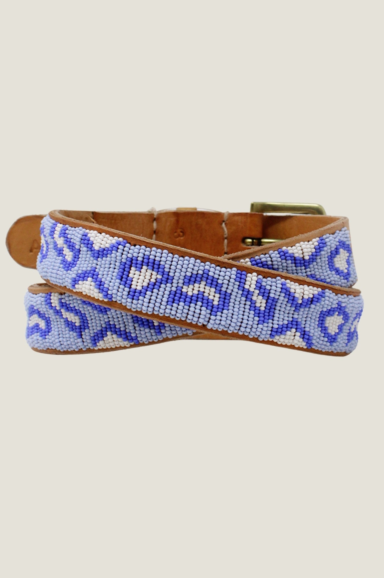 Cheetah Print Belt for Men & Women - Blue & White Stylish Fashion Accessory | Perfect for Casual Wear, Office Outfits & Party Looks