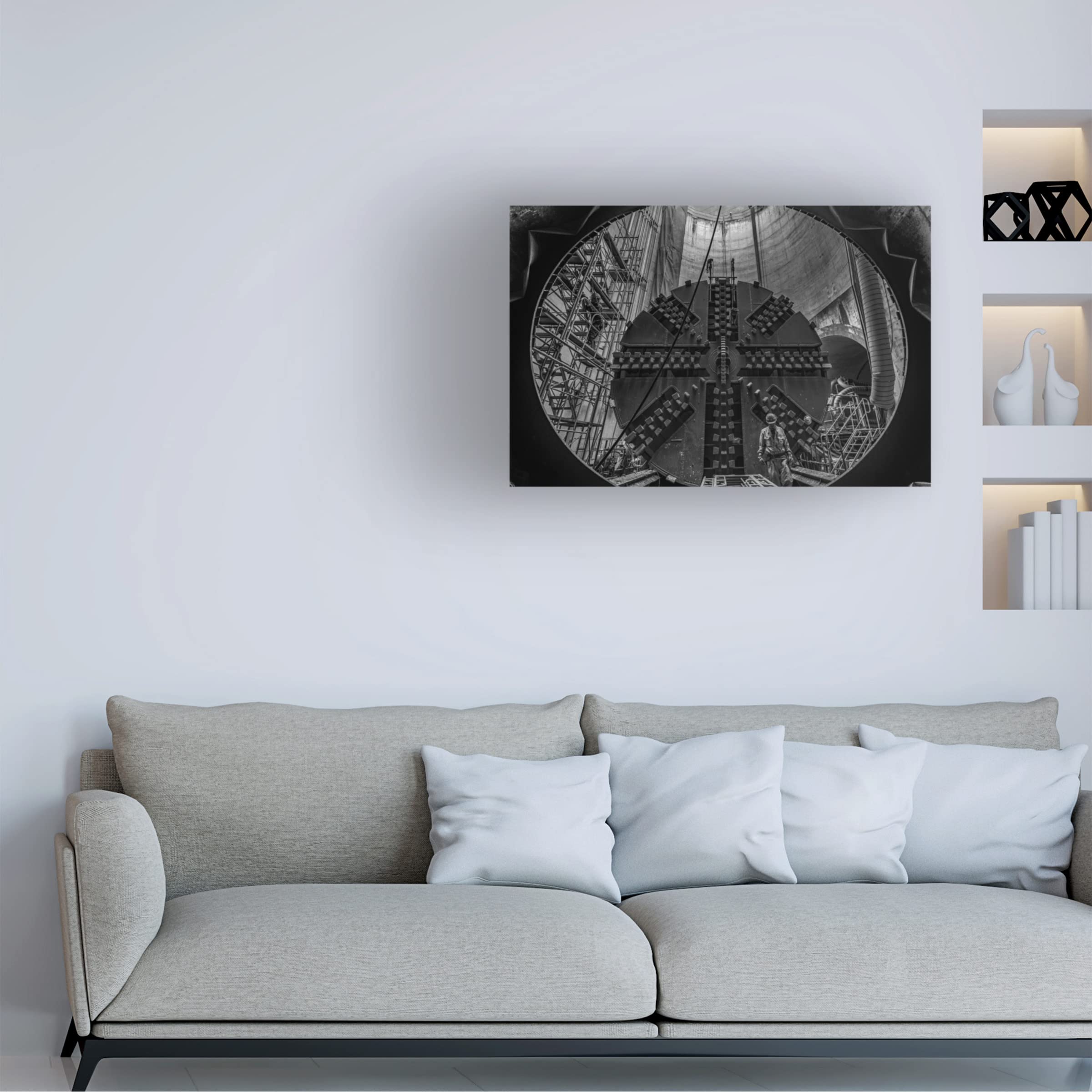 Trademark Fine Art 'Underground' Canvas Wall Art Print by Kobayashi Tetsurou - Modern Abstract Painting for Living Room, Bedroom & Office Decor