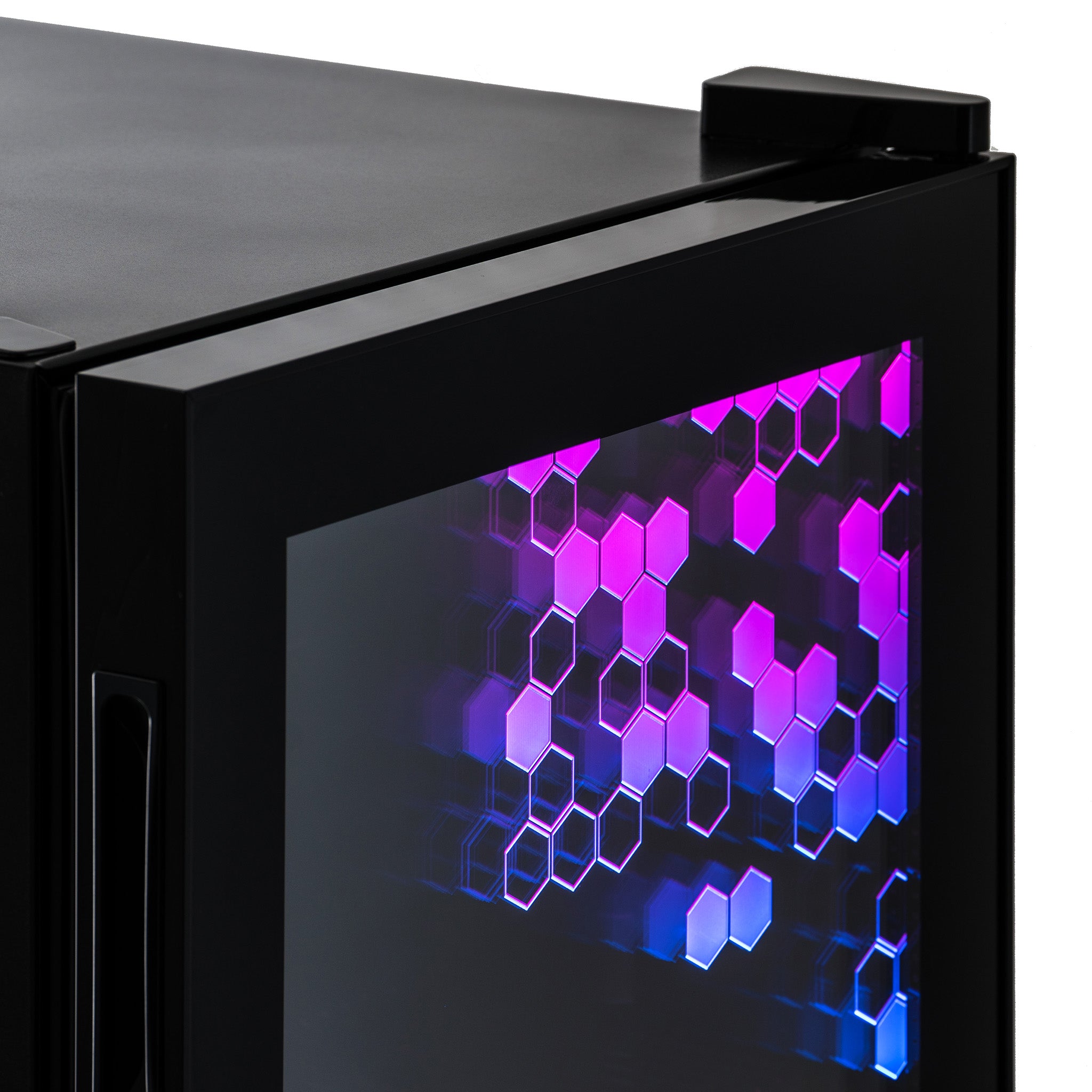 Newair® Prismatic™ Series 85 Can Beverage Refrigerator - Compact 18.7 Inch Mini Fridge for Beer, Soda & Wine - Perfect for Home Bar, Office, Dorm Room & Game Room