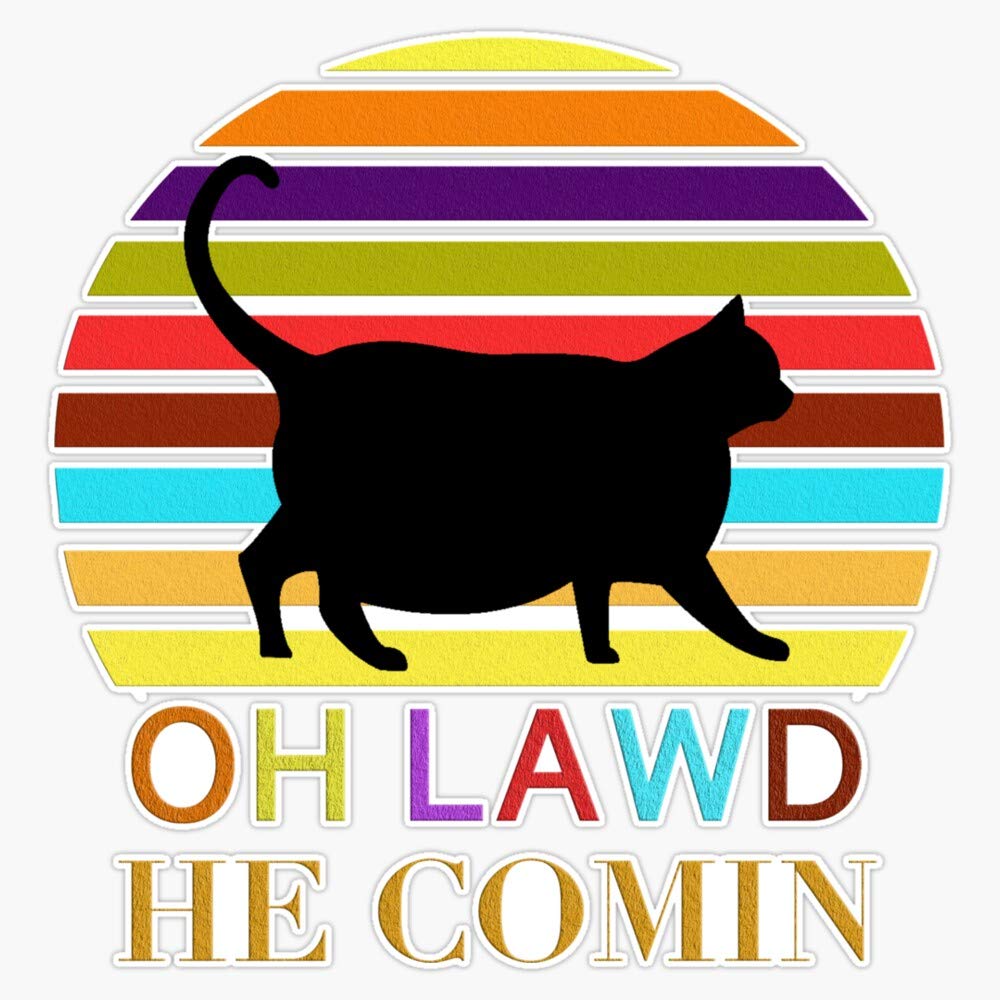 Oh Lawd He Comin 2 Vinyl Sticker Decal - 5