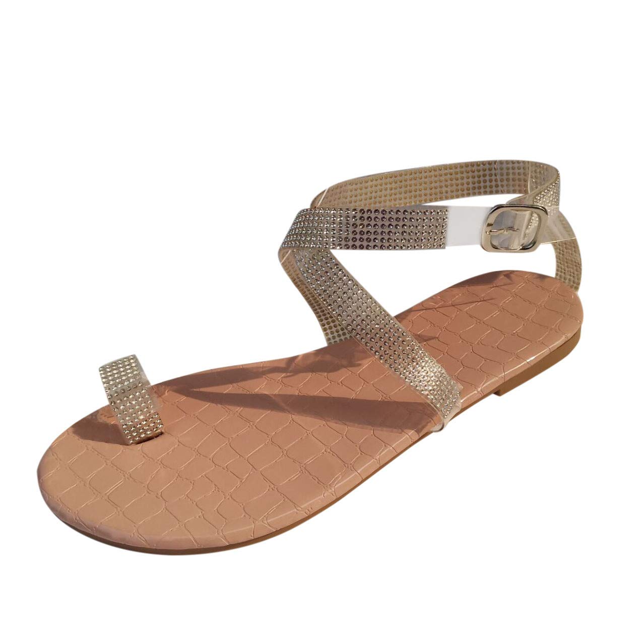 Women's Casual Summer Sandals with Butterfly Crystal Design - Open Toe Flip Flops for Beach, Travel & Everyday Wear | Comfortable Slippers for Women