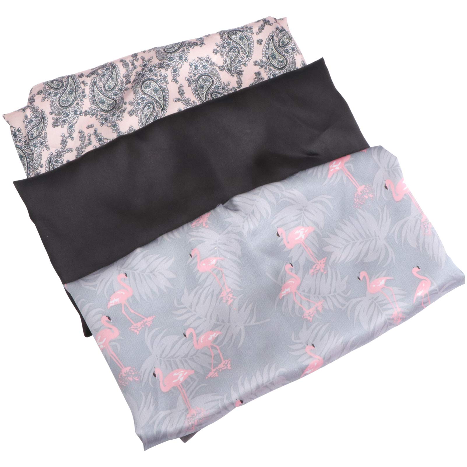 Beaupretty 3-Pack Soft Cotton Hair Care Bandana & Sleep Cap for Women - Adjustable Headwrap Turban for Sleeping, Shower, Spa & Home Use