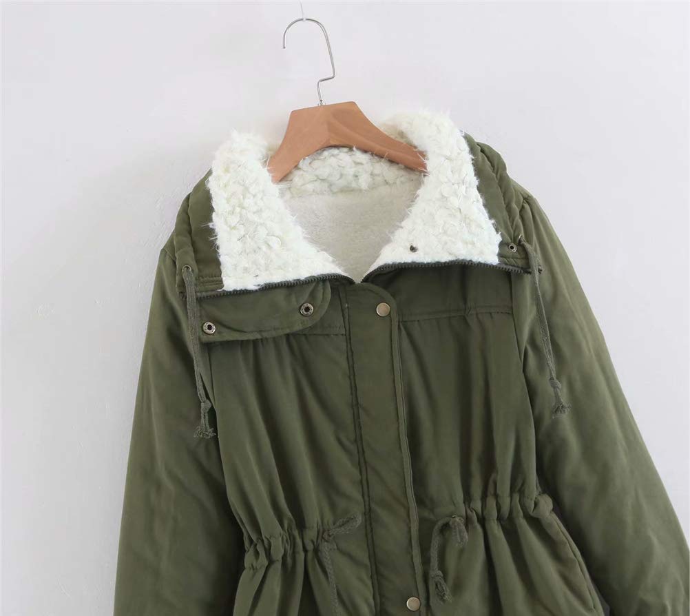ACE SHOCK Women's Plus Size Winter Coats - Faux Fur Lined Quilted Jacket, Fashion Winter Parka for Cold Weather, Outdoor Activities & Daily Commute