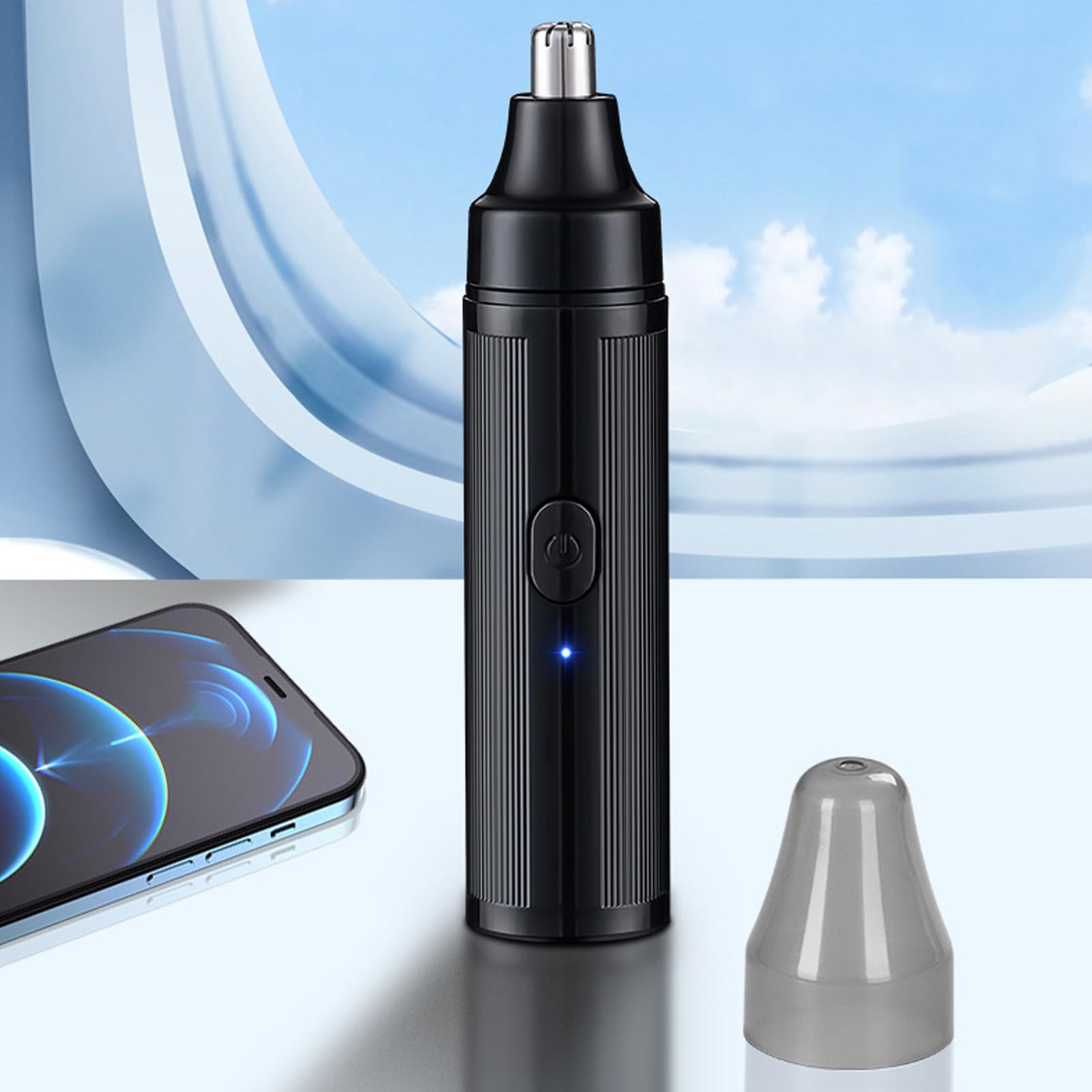 Rechargeable Electric Nose Hair Trimmer for Men & Women - Portable Personal Grooming Kit for Home & Travel - Black | Perfect for Daily Grooming, Business Trips & Gym Essentials
