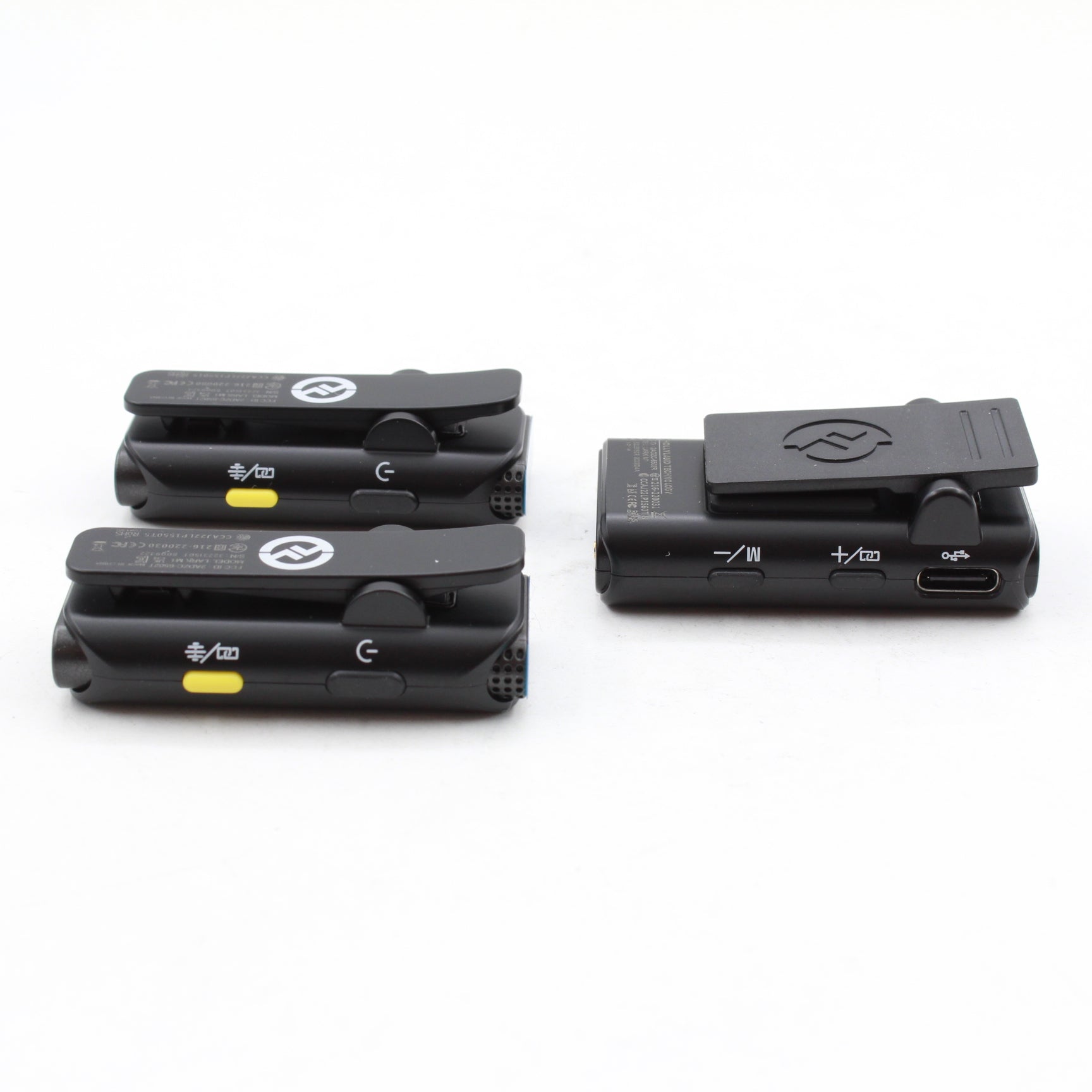 Hollyland LARK M1 DUO 2-Person Wireless Microphone System (2.4 GHz) - Compact Wireless Lavalier Mic for YouTube, Vlogging, Interviews & Live Streaming