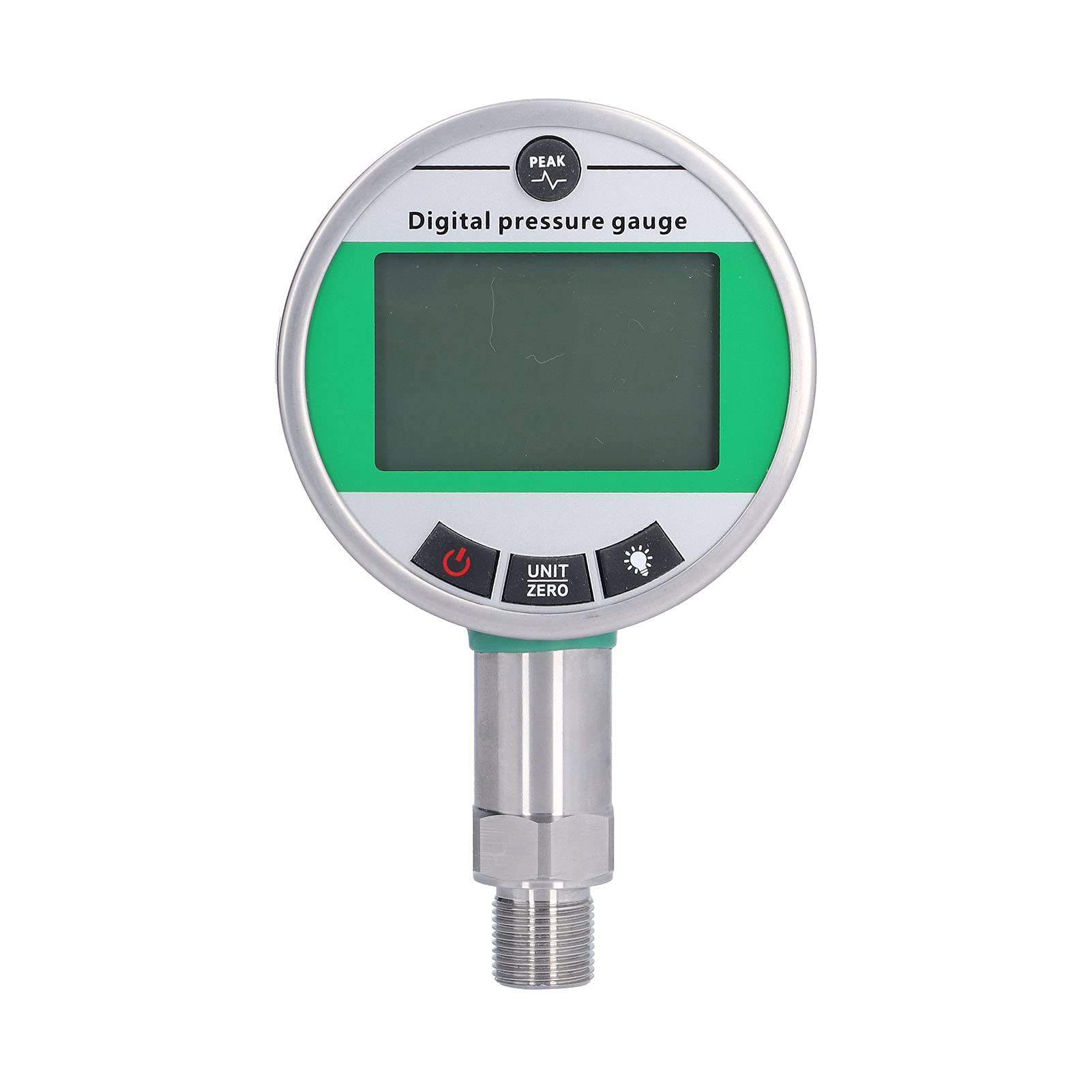 1.6MPa Digital Pressure Gauge - M20x1.5 Thread Stainless Steel Sensor Meter with Lower Mount | Accurate Measurement for Gas, Water & Oil | Ideal for Industrial, HVAC & Hydraulic Systems
