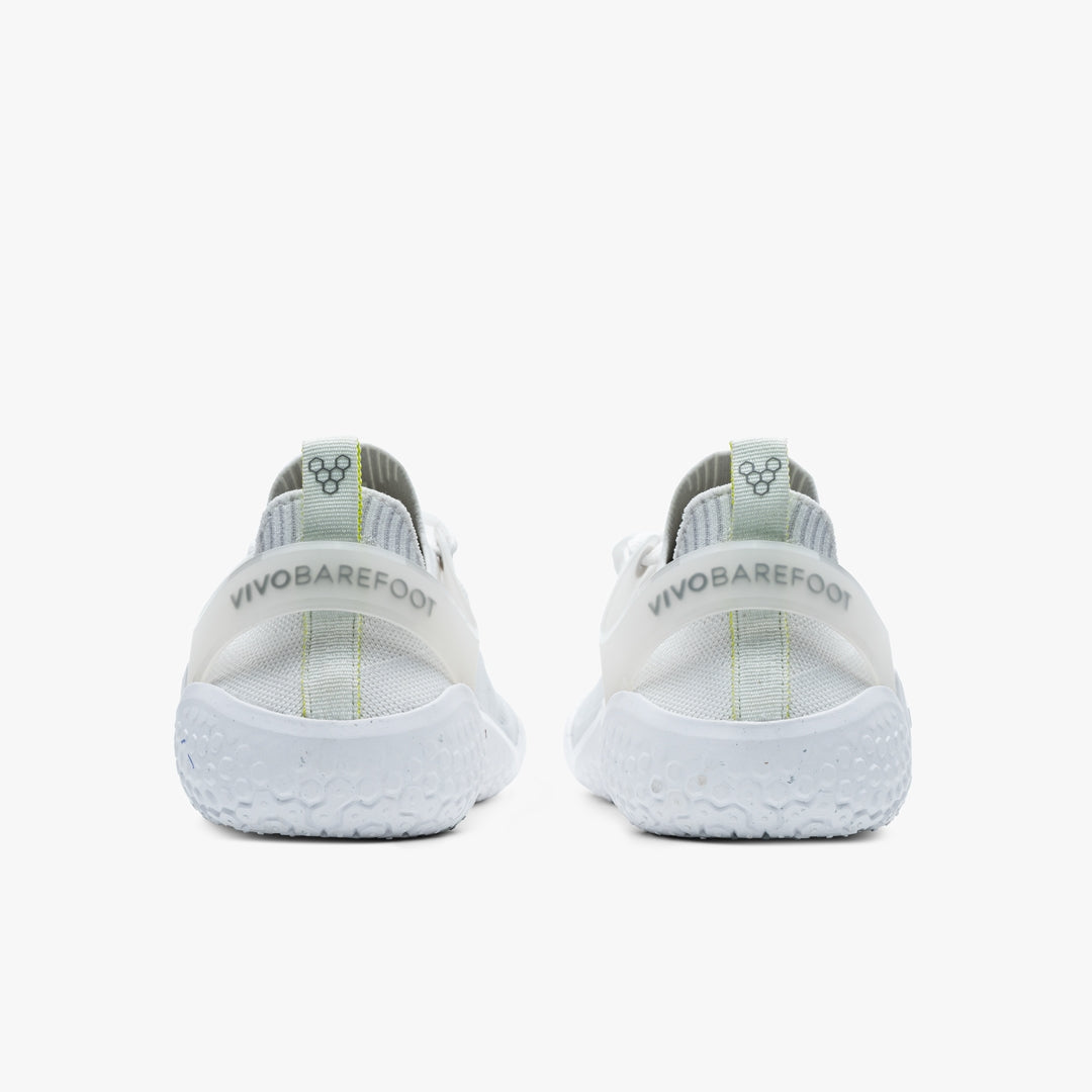 Vivobarefoot Women's Motus Strength Barefoot Shoes - Lightweight Minimalist Training Shoes for CrossFit & Gym Workouts in Bright White Grey