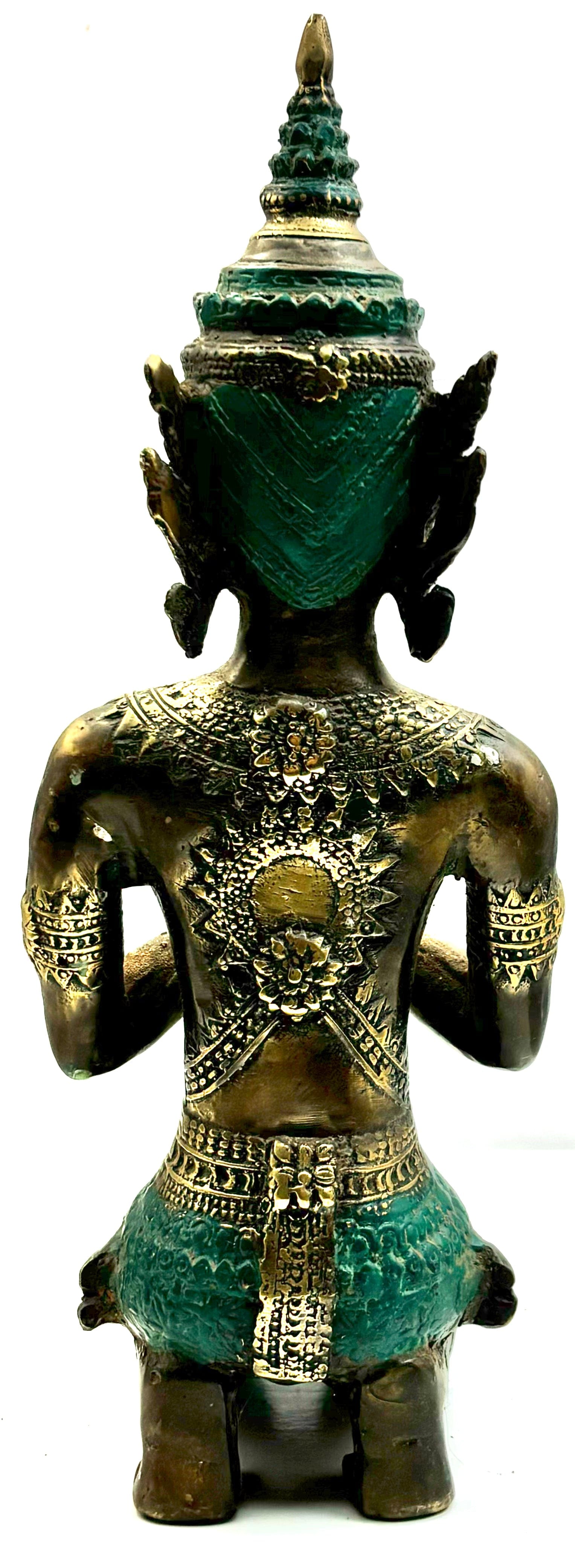 Handmade Bronze Buddha Statue for Meditation & Prayer - Spiritual Home Decor & Yoga Studio Centerpiece