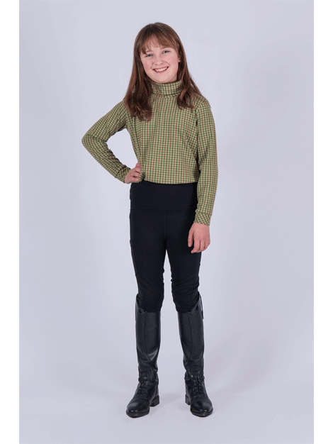 Flexars Kids' Riding Tights - Breathable Equestrian Leggings for Horseback Riding & Training | Perfect for Young Riders in Lessons, Shows & Stable Work