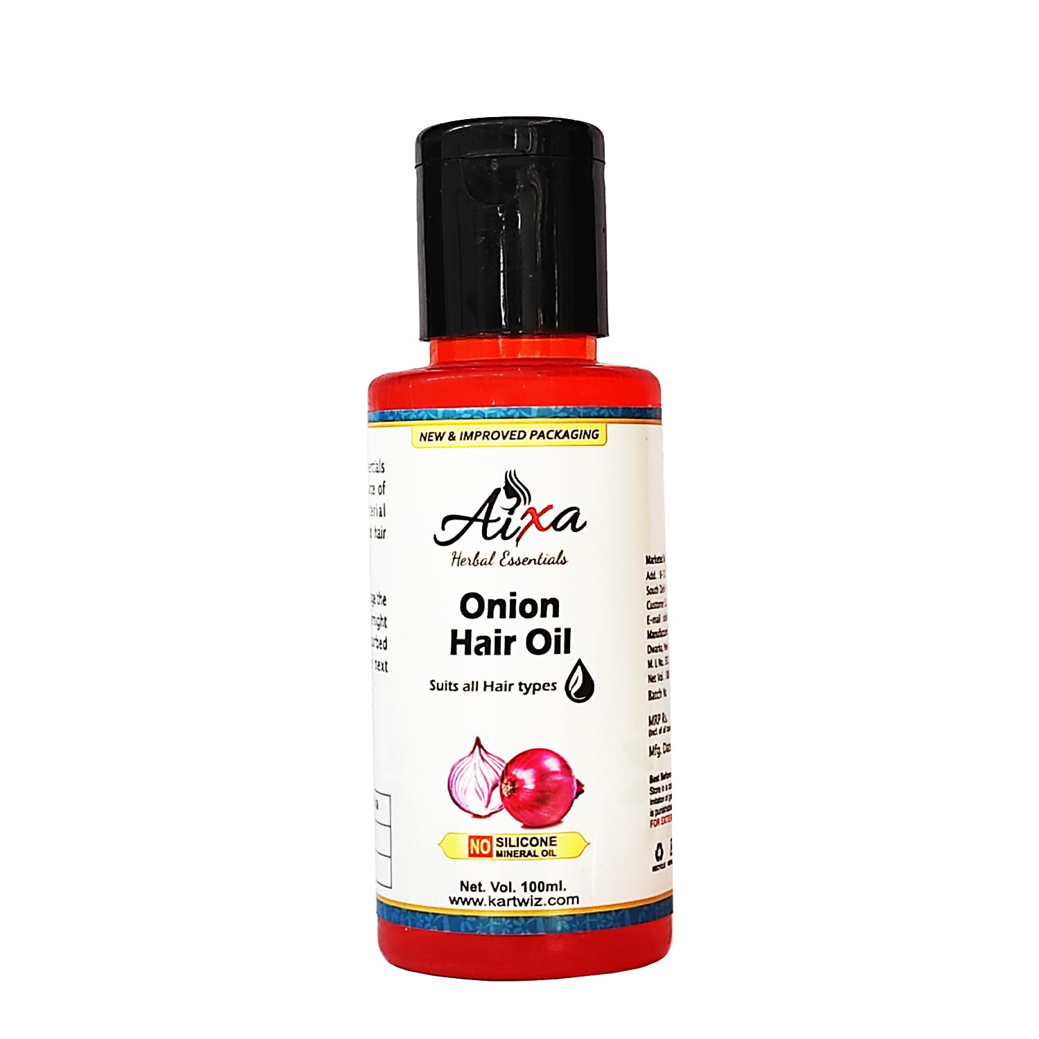 Khadi Natural Herbigiri Herbal Red Onion Hair Oil for Hair Growth & Scalp Care - 100% Pure & Organic (1 Pack) | Promotes Thicker, Longer Hair & Reduces Hair Fall - Perfect for Daily Hair Care Routine & Scalp Massage