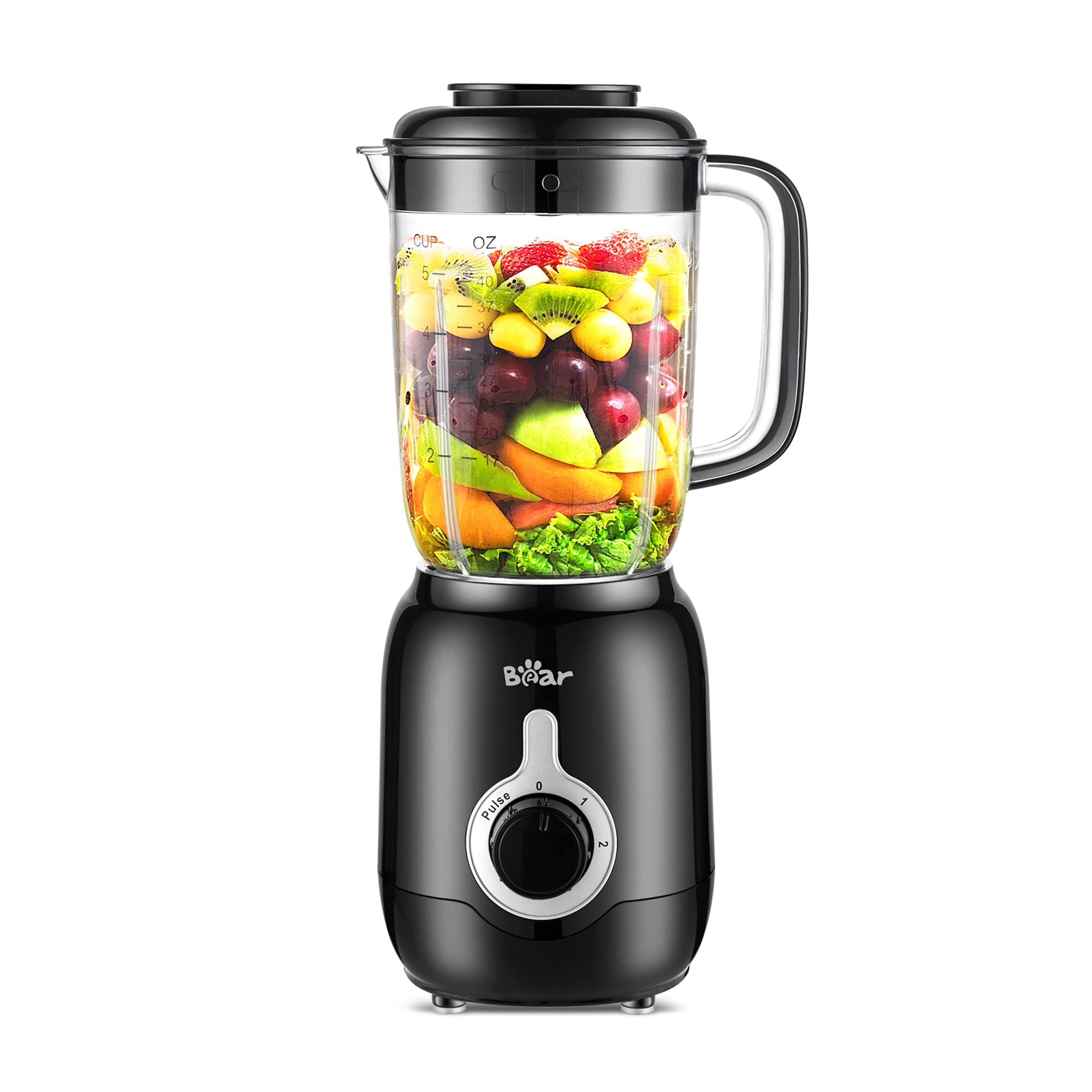 2025 New 700W High-Speed Blender - Professional Countertop Smoothie Maker with 40oz BPA-Free Cup - 3-Speed Settings for Ice Crushing, Puree & Frozen Fruits - Easy Clean - Perfect for Smoothies, Shakes, Protein Drinks & Meal Prep in Home Kitchen