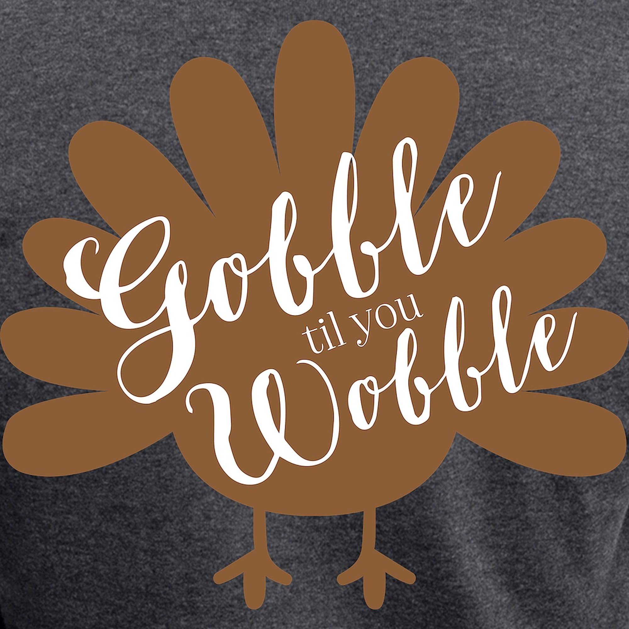 Gobble Wobble Turkey Women's Charcoal Pajama Set - Cozy Thanksgiving Sleepwear for Women | Perfect for Holiday Parties & Family Gatherings