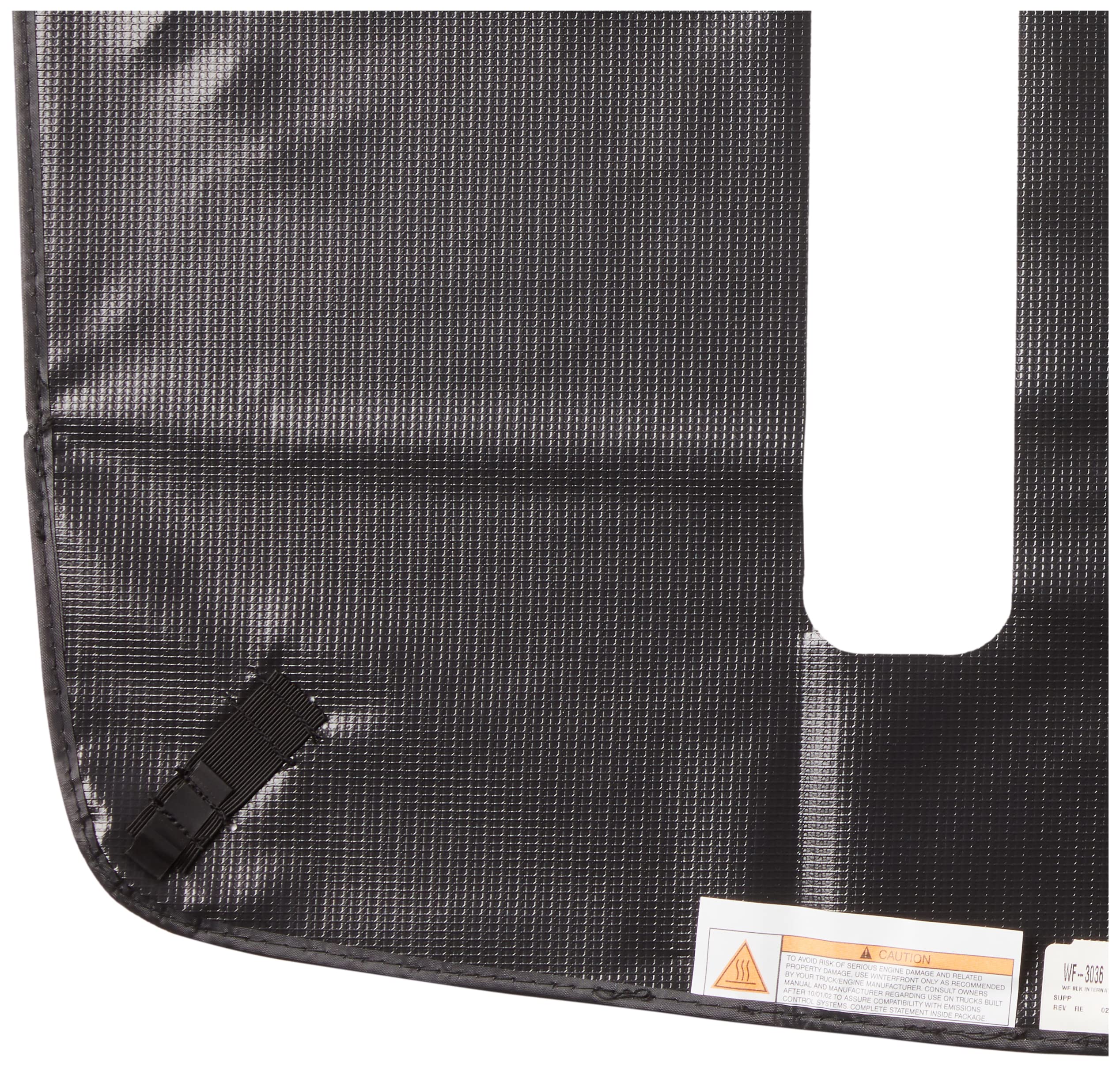 Belmor WF-3036-1 Black Winterfront Truck Grill Cover - Heavy Duty Protection for Semi Trucks in Cold Weather - Perfect for Winter Storage & Snow Protection