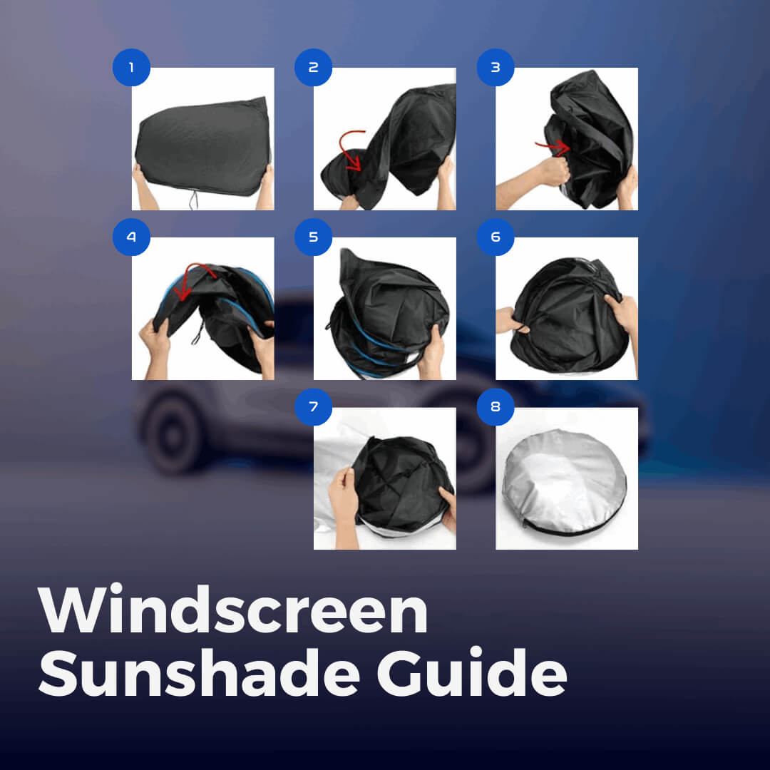 Tesla Model 3 Highland 2024 Sunshade Set - Roof & Windshield Sun Shade for Car Window Protection | UV Ray Blocking & Heat Reduction | Perfect for Summer Driving & Parking