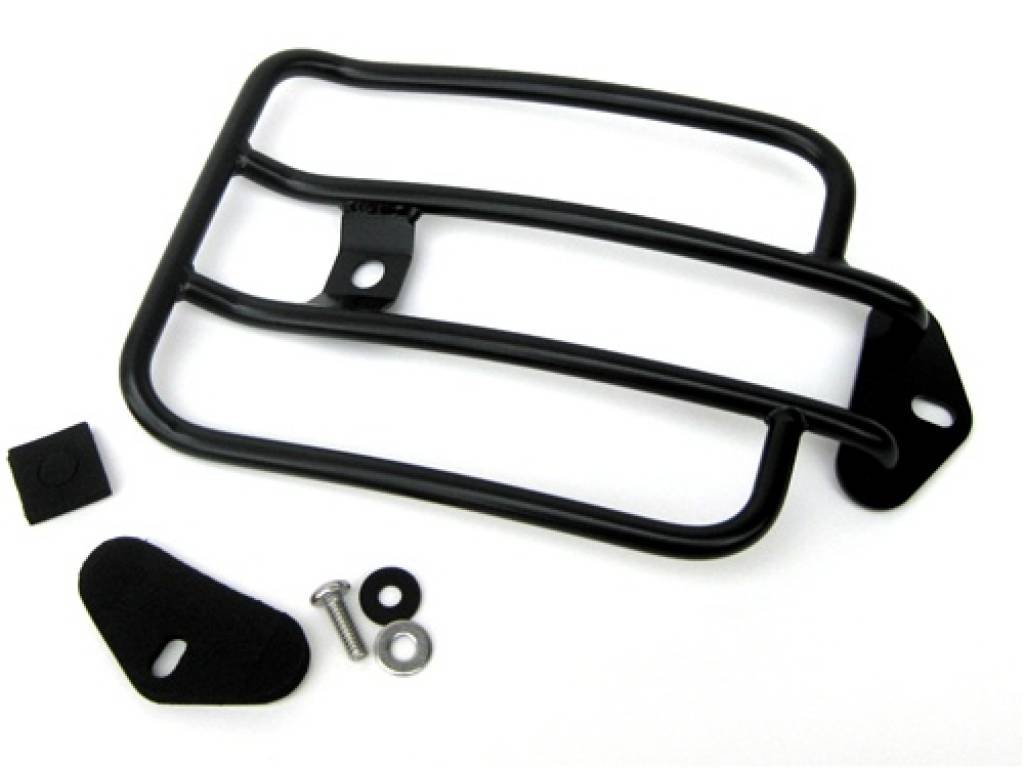 Motherwell MWL-216B 6-Inch Solo Luggage Rack for Harley Nightster Motorcycle - Durable Aluminum Cargo Carrier for Travel & Commuting