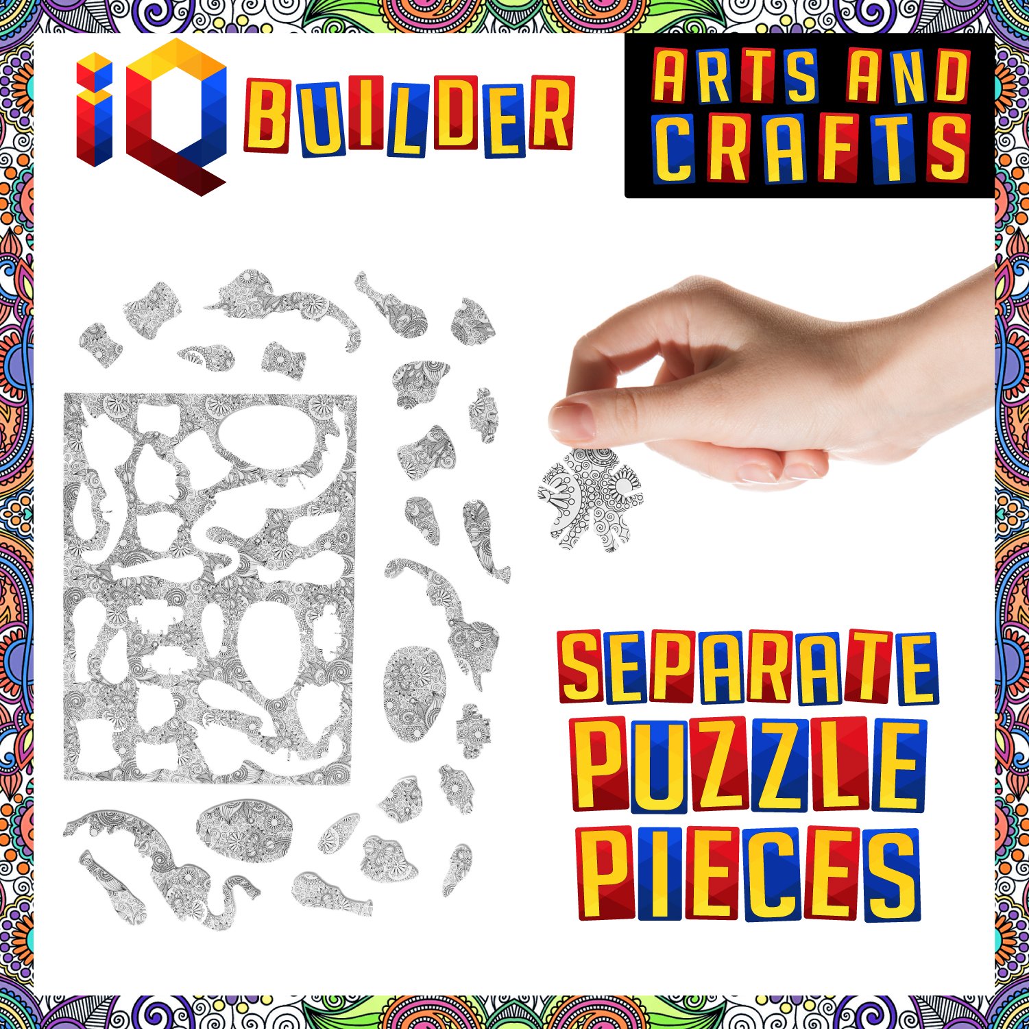 Fun Creative DIY Arts and Crafts Kit - Best Educational Toy Gift for Boys & Girls Ages 12+ | 3D Puzzle Painting & Building Project Set for Kids, Teens & Adults | Perfect for Birthday Parties, Classroom Activities & Family Bonding Time