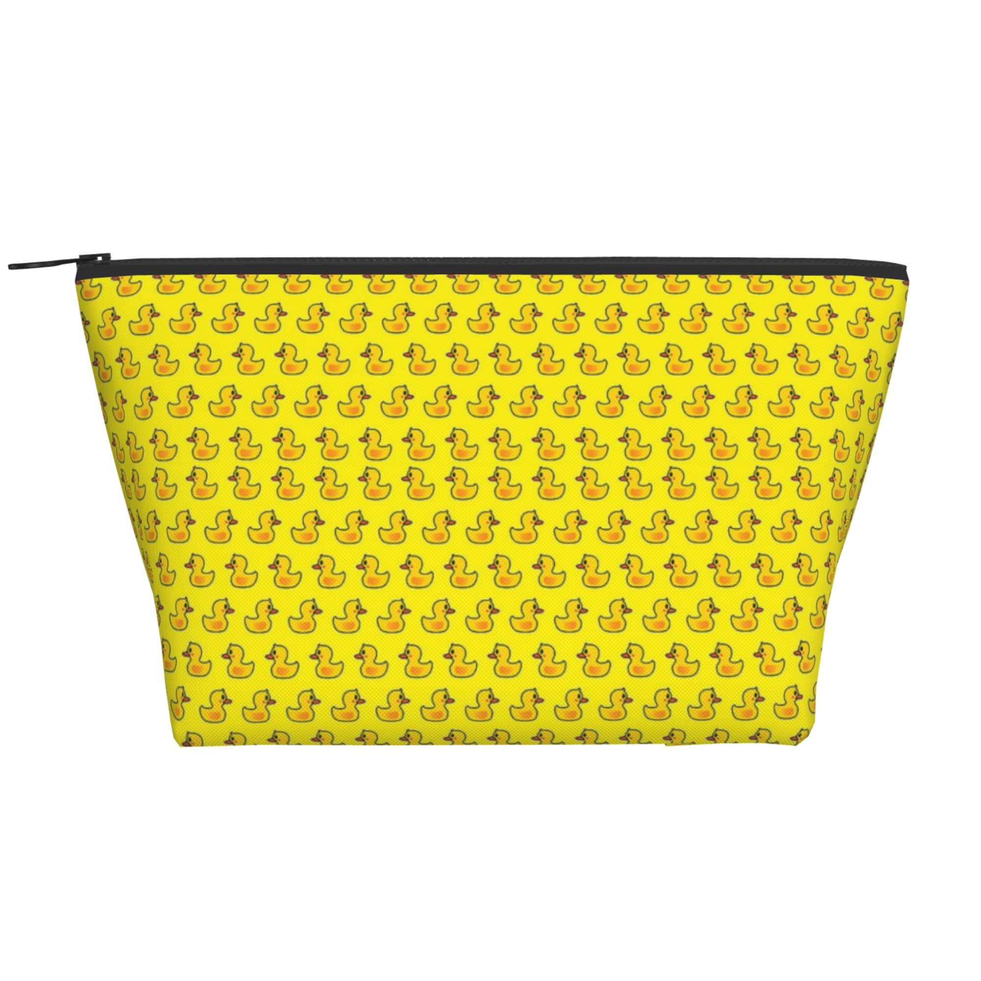 Waterproof Oxford Cosmetic Bag for Women & Girls - Lightweight Travel Toiletry Organizer, Makeup Pouch, Pencil Case - Cute Yellow Duck Design - Perfect for Outdoor Trips, School, Gym & Daily Use