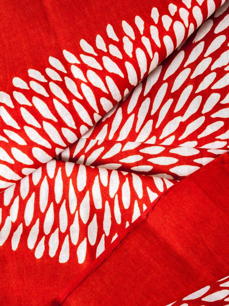 Kamawanu Tenugui Japanese Cotton Hand Towel - Chrysanthemum Pattern | Traditional Washcloth for Kitchen, Bath & Gift Wrapping
