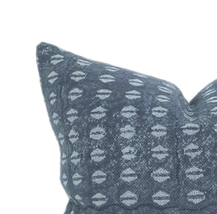 Vilasa Designer Indigo Blue Pillow Cover 99359 - Premium Cotton Decorative Pillowcase for Living Room, Bedroom & Sofa