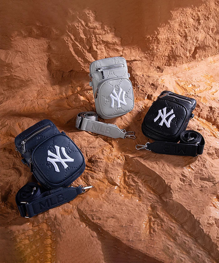 MLB New York Yankees Mini Crossbody Bag for Women - Stylish Yankees Logo Shoulder Purse - Perfect for Game Day, Travel & Casual Outings