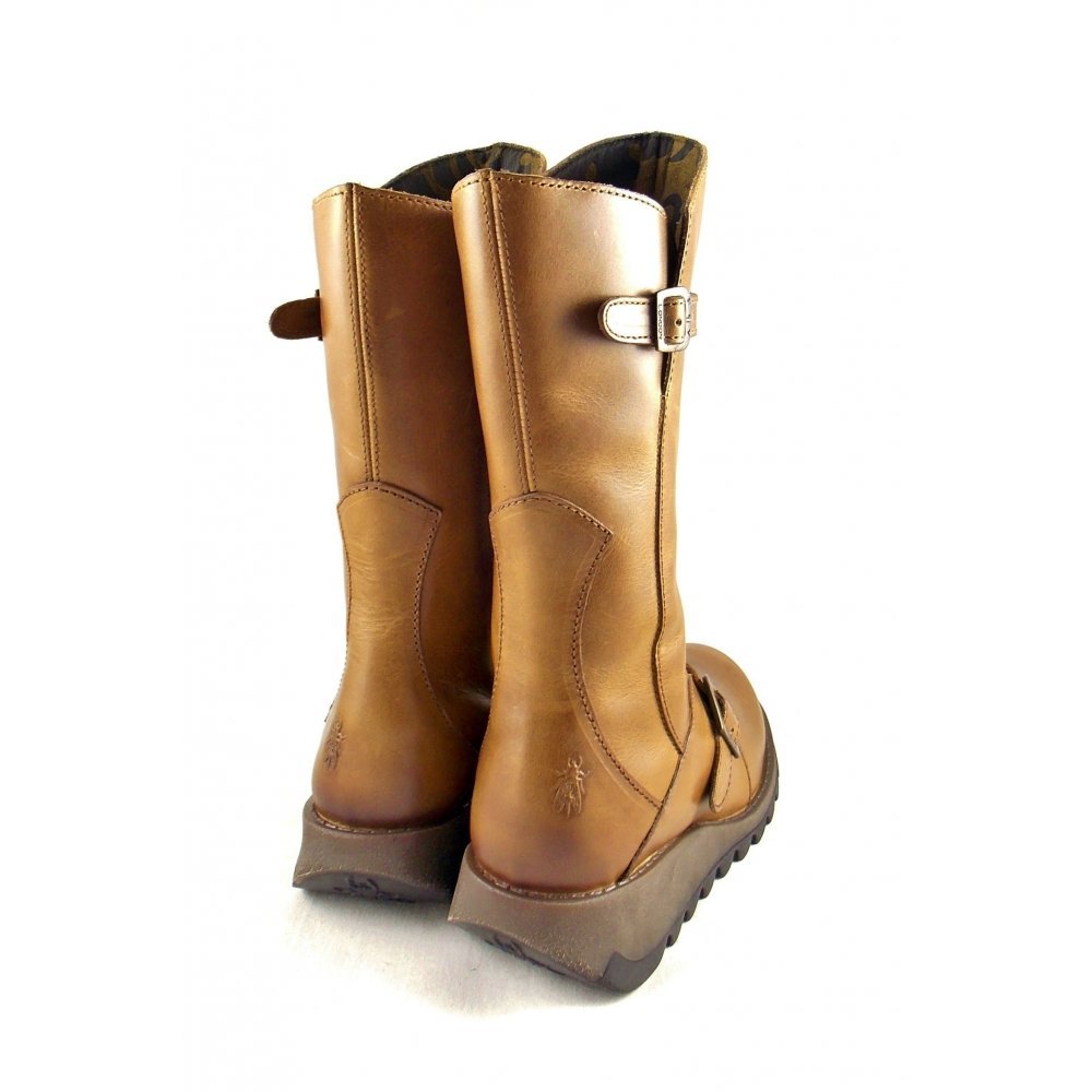 FLY London Women's Mes Leather Boots - Stylish Ankle Booties for Women, Comfortable & Fashionable Leather Shoes - Perfect for Casual Outfits, Office Wear & Night Out
