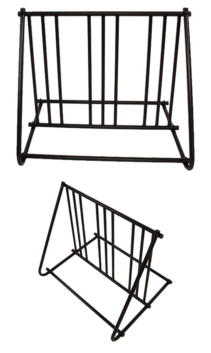 Saris Mighty Mite 6-Bike Parking Rack - Heavy Duty Black Bicycle Storage Stand for Garage, Shed or Outdoor Use