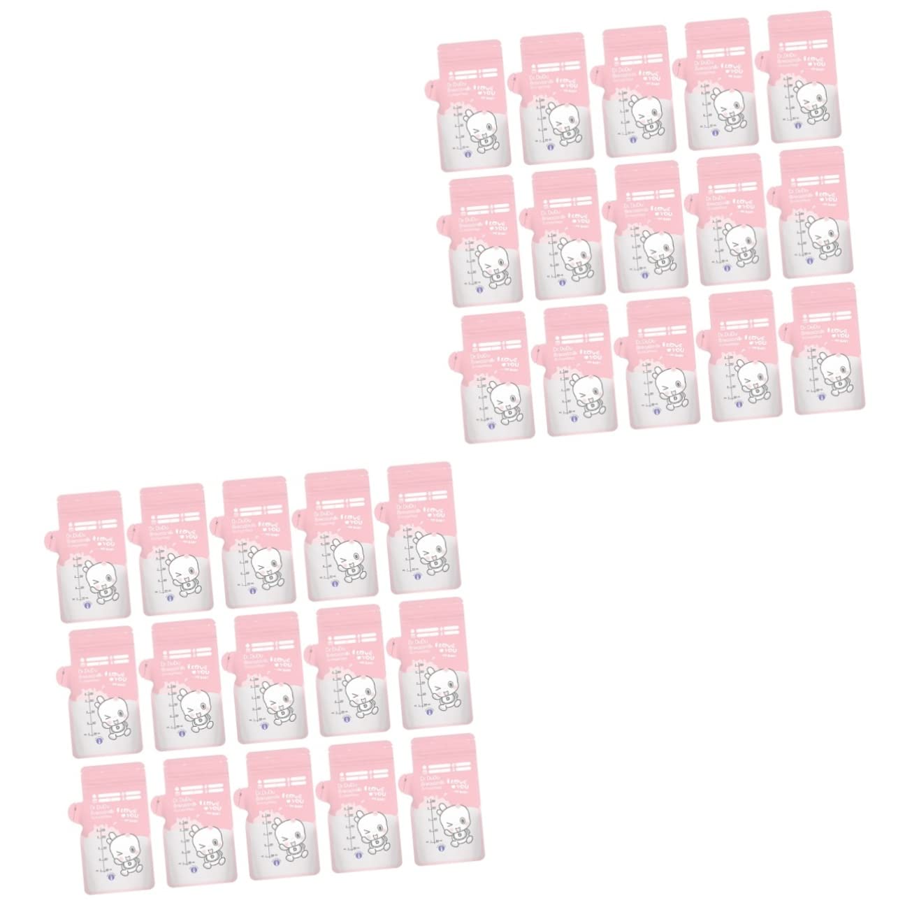 60 Pcs Breast Milk Storage Bags - Disposable PP Milk Bags for Baby Feeding, Safe & Practical Breastmilk Storage Solution for Moms | Perfect for Pumping, Storing & Traveling