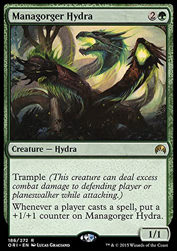 MTG Magic: The Gathering - Managorger Hydra (186) - Magic Origins ORI - Rare Trading Card for Collectors & Players - Perfect for Commander, Standard & Modern Decks