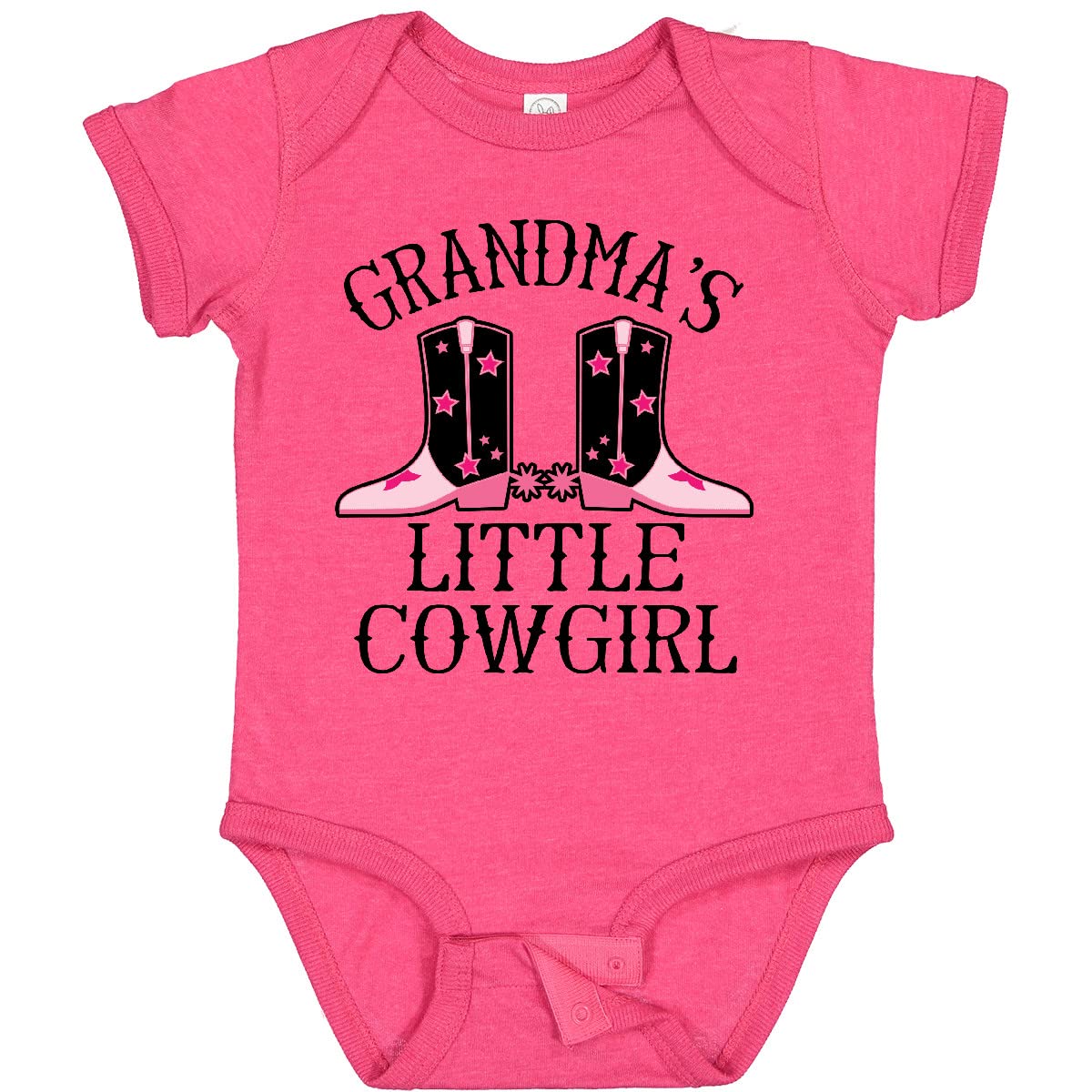 Inktastic Grandma Little Cowgirl Baby Bodysuit - Cute Western Outfit for Infants & Toddlers - Perfect for Cowgirl-Themed Parties, Photo Shoots & Everyday Wear