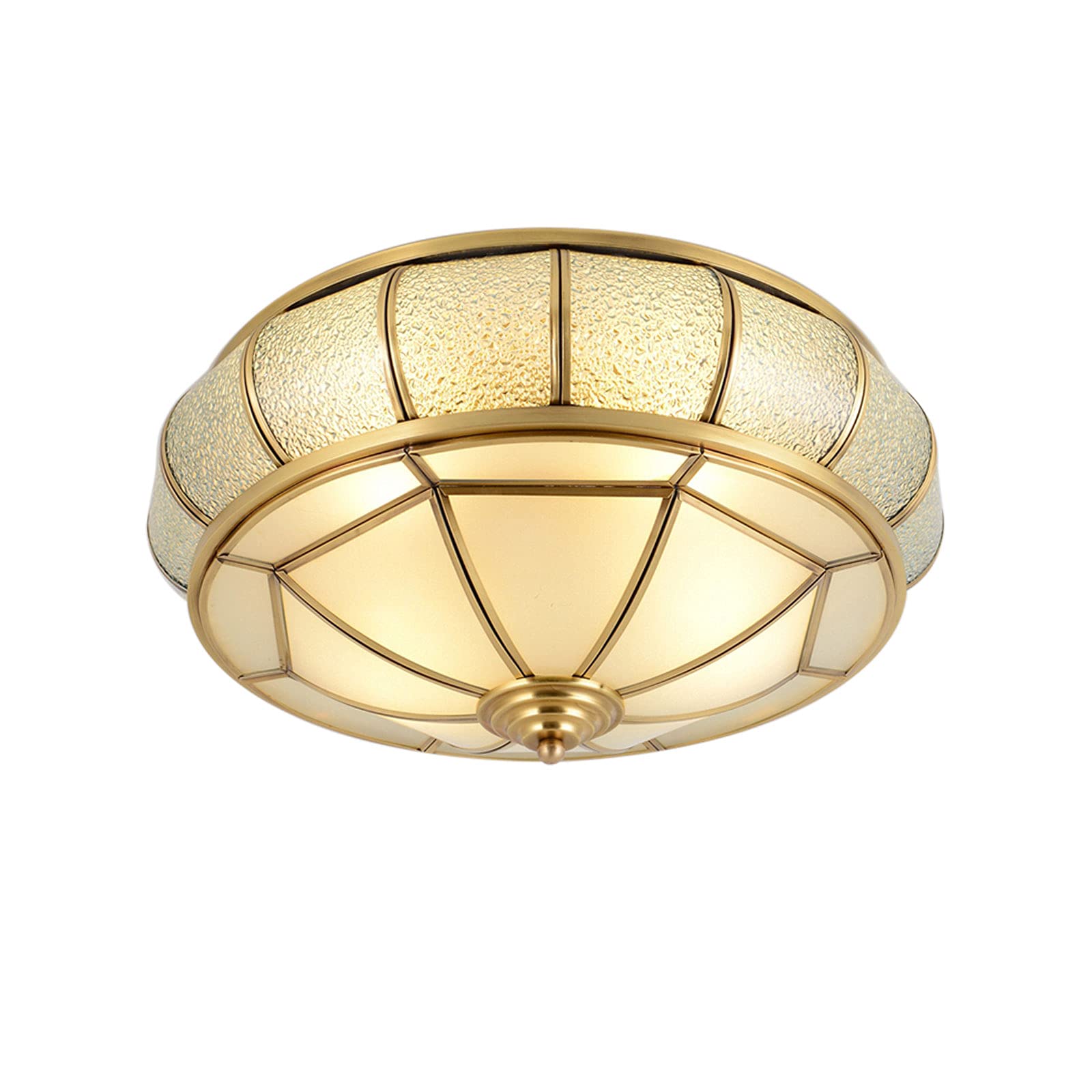 TFCFL Tiffany Style Flush Mount Ceiling Light - 17.7 Inch Handmade 4-Light Stained Glass Shade Lamp, Classic Vintage Ceiling Fixture for Bedroom, Hallway, Entryway, Dining Room & Living Room Lighting