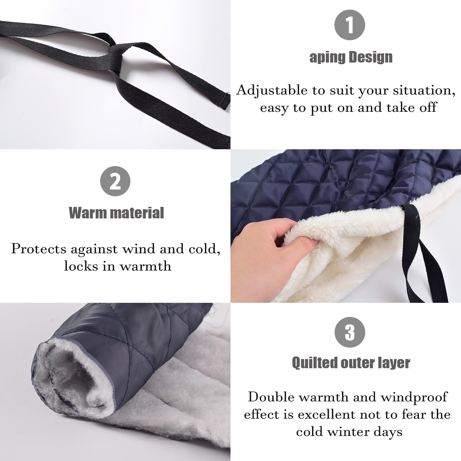 **Thermal Foot & Knee Protector for Wheelchair Users - Plush Cold Weather Socks with Knee Pads for Injury Recovery & Arthritis Relief (Blue) - Ideal for Winter Comfort & Joint Pain Management**