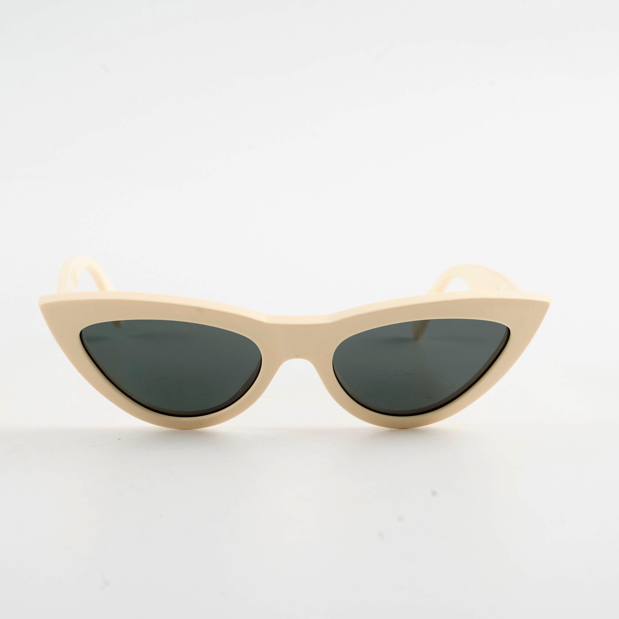 Celine Cream Sunglasses for Women - Luxury Designer Shades for Summer, Beach & Outdoor Fashion