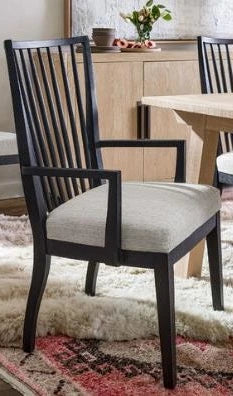 Farmhouse 11 Bowen Armchair in Charcoal - Comfortable Upholstered Accent Chair for Living Room, Bedroom & Office - Limited Stock (8 Available) - Perfect for Cozy Reading Nooks & Relaxation Spaces