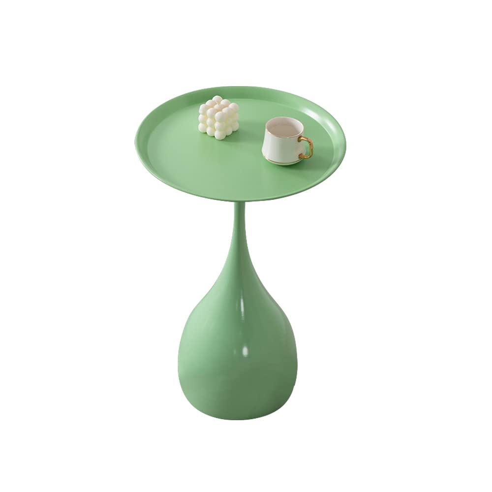 Modern Round Metal Side Table - 15.7