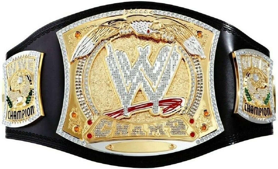 Authentic Championship Spinner Title Belt - Multicolored One Size WWE Style - Perfect for Cosplay, Wrestling Events & Sports Fan Collections