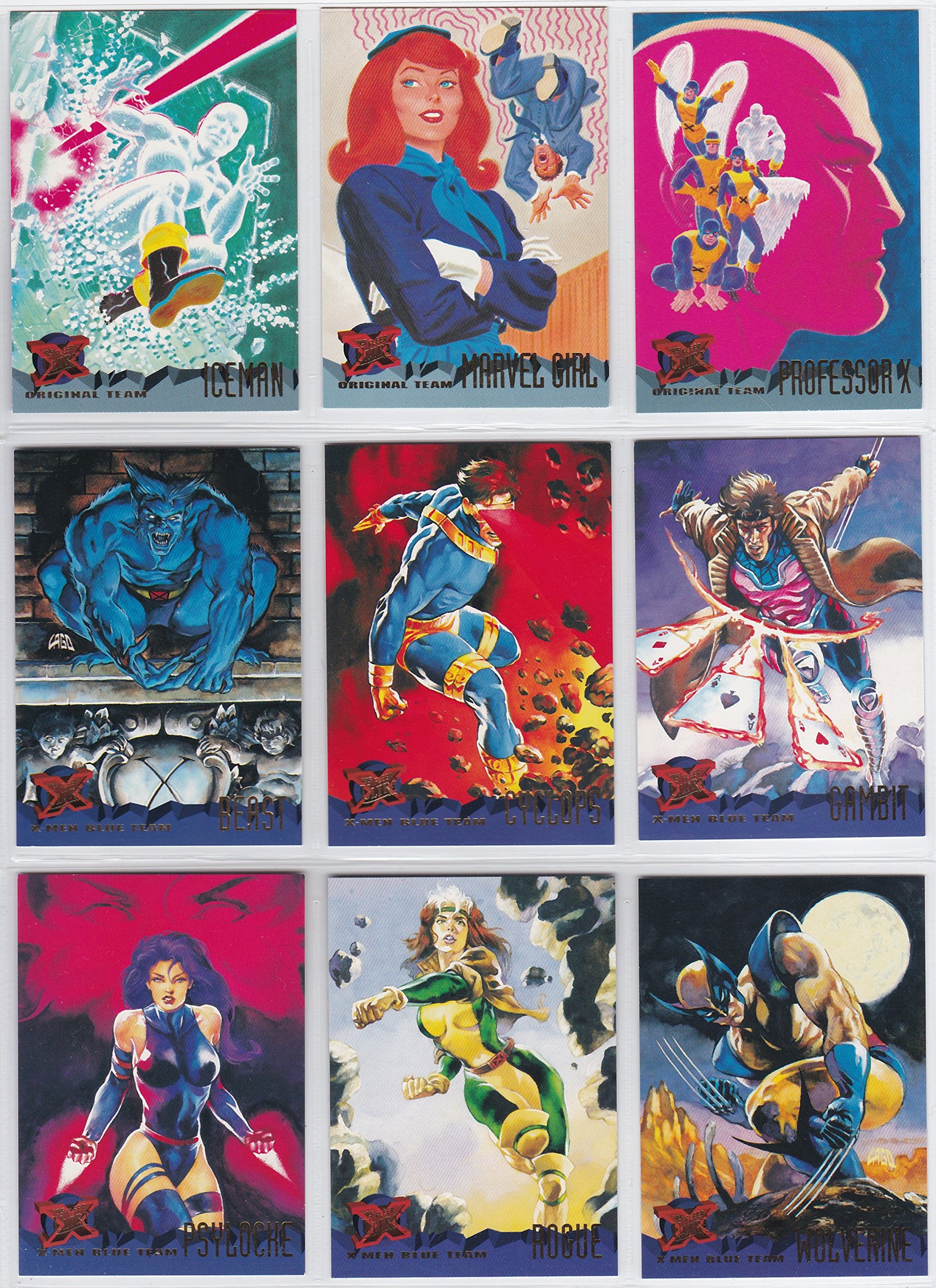 1995 Fleer Ultra X-Men Base Set - 150 NM/M Marvel Trading Cards for Collectors & Fans - Perfect for Display, Gifts, and Comic Con Events