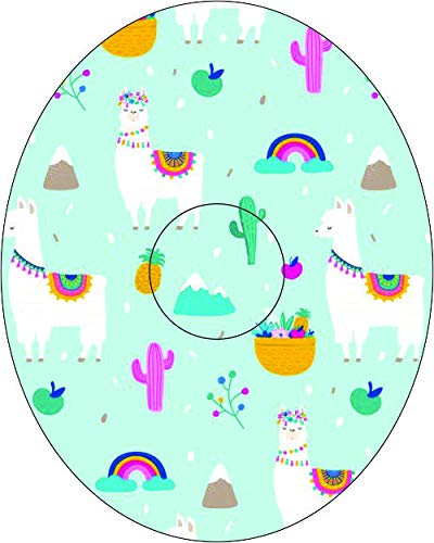 Freestyle Libre Adhesive Patches - 10 Pack Waterproof Llama Design Sensor Covers for Diabetes Management, Easy to Apply & Split Backing | Secure Fit for Active Lifestyle & Sports