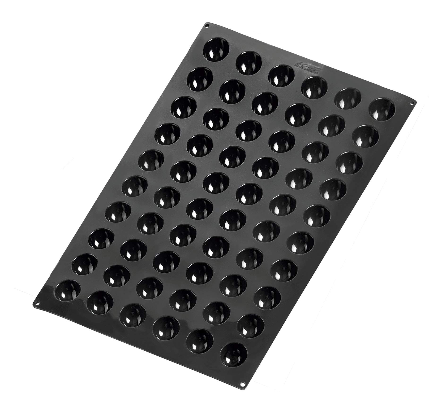 Premium Lacor 66747 Platinum Non-Stick Silicone Baking Mold - 60 Half-Spherical Cavities (42x20mm, 10ml) | BPA Free | Perfect for Chocolate, Candy, Ice Cubes & Mini Desserts | Professional Baking & Candy Making Supplies