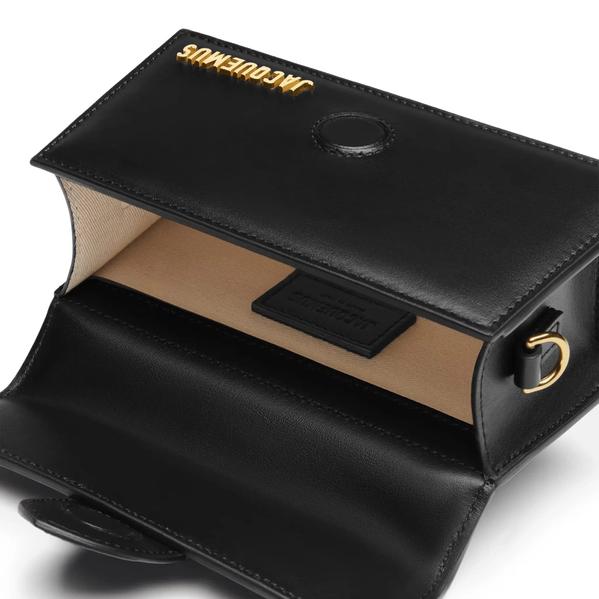 Jacquemus Le Bambino Small Black Crossbody Bag for Women - Stylish & Compact Shoulder Purse for Everyday Use, Date Night, and Travel Accessories