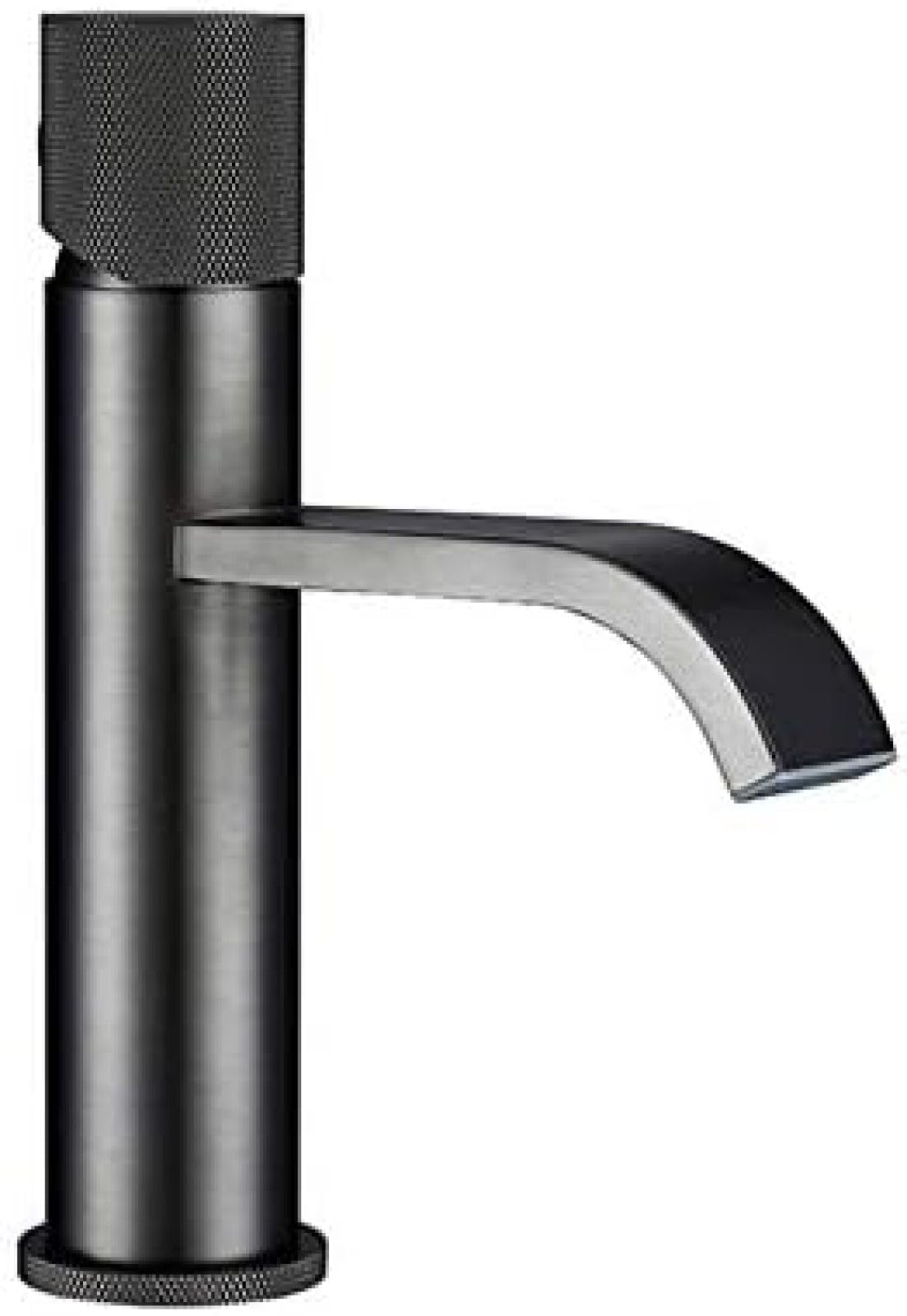 CRJUS Single Hole Deck Mount Waterfall Bathroom Faucet - Vessel Sink Mixer Tap with Hot & Cold Water - Perfect for Modern Vanities, Powder Rooms, and Luxury Bathroom Renovations