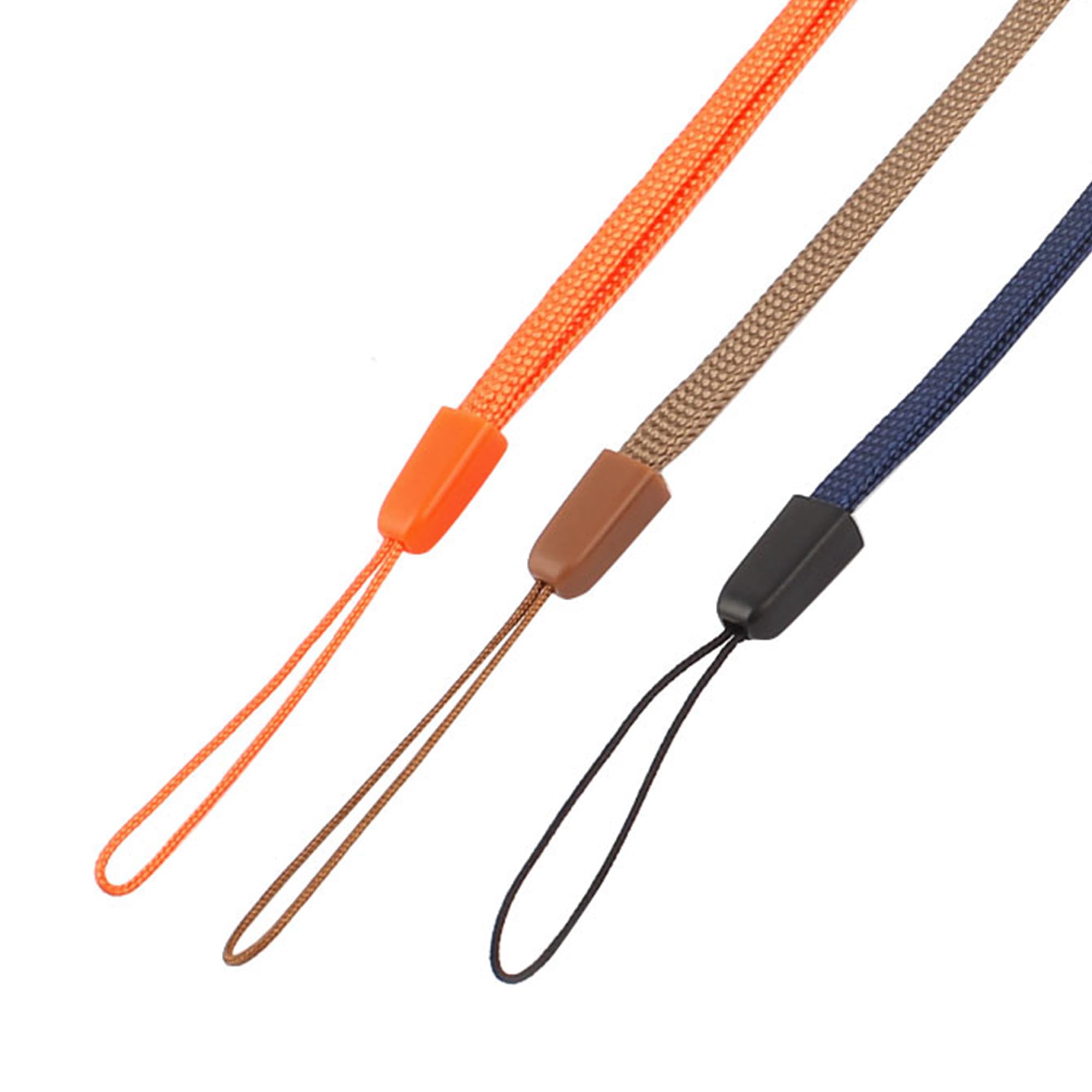 uxcell 3-Pack Nylon Woven Wrist Lanyard Strap - Durable Keychain for Phone, USB, Keys, ID Badges & Cards - Multi-Color Wristbands for Work, Events & Daily Use